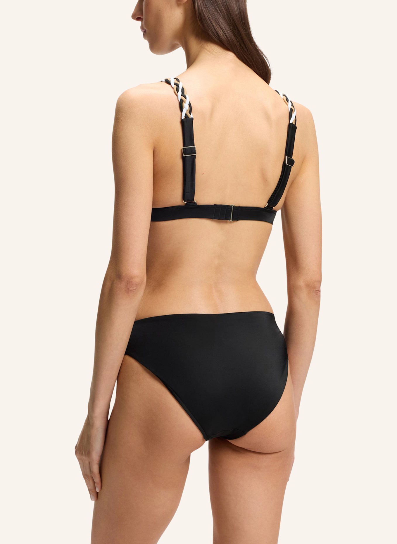 BOSS Bikini-Unterteil C. BRIEF_BOSS BRAID Regular Fit: SCHWARZ