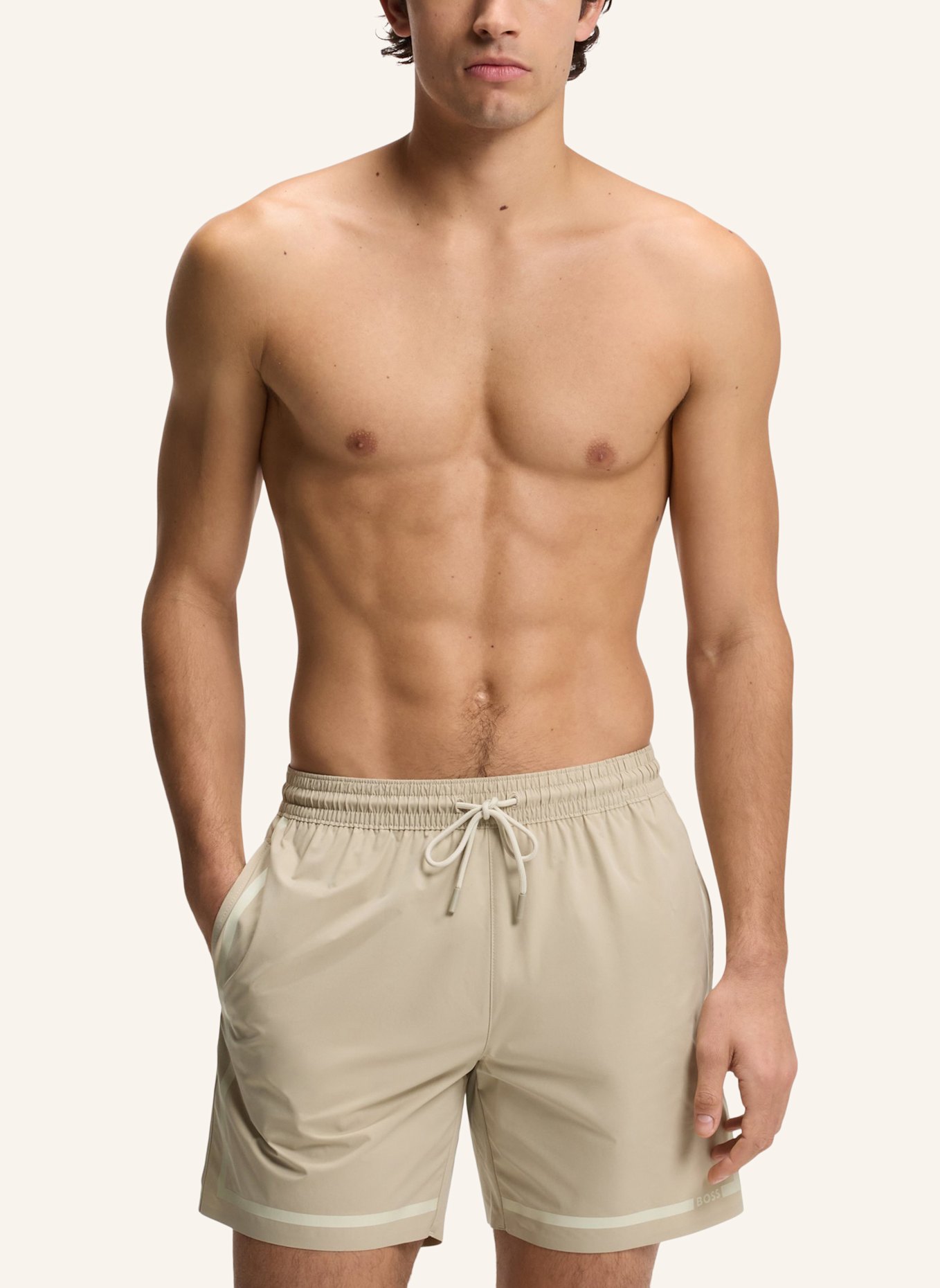 BOSS Badeshort VITAL_TRUNKS: BEIGE
