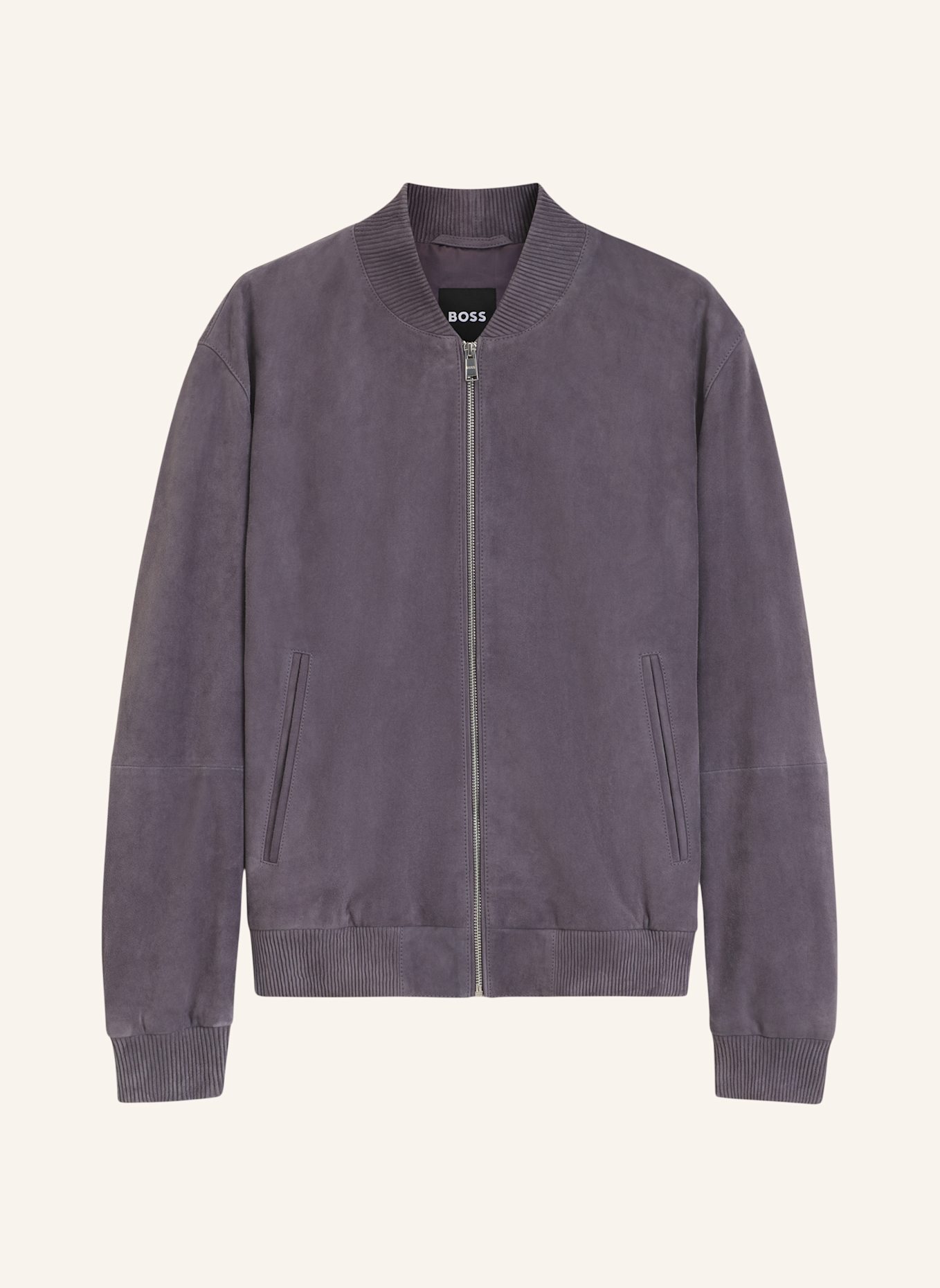 BOSS Lederblouson MULLER: LILA