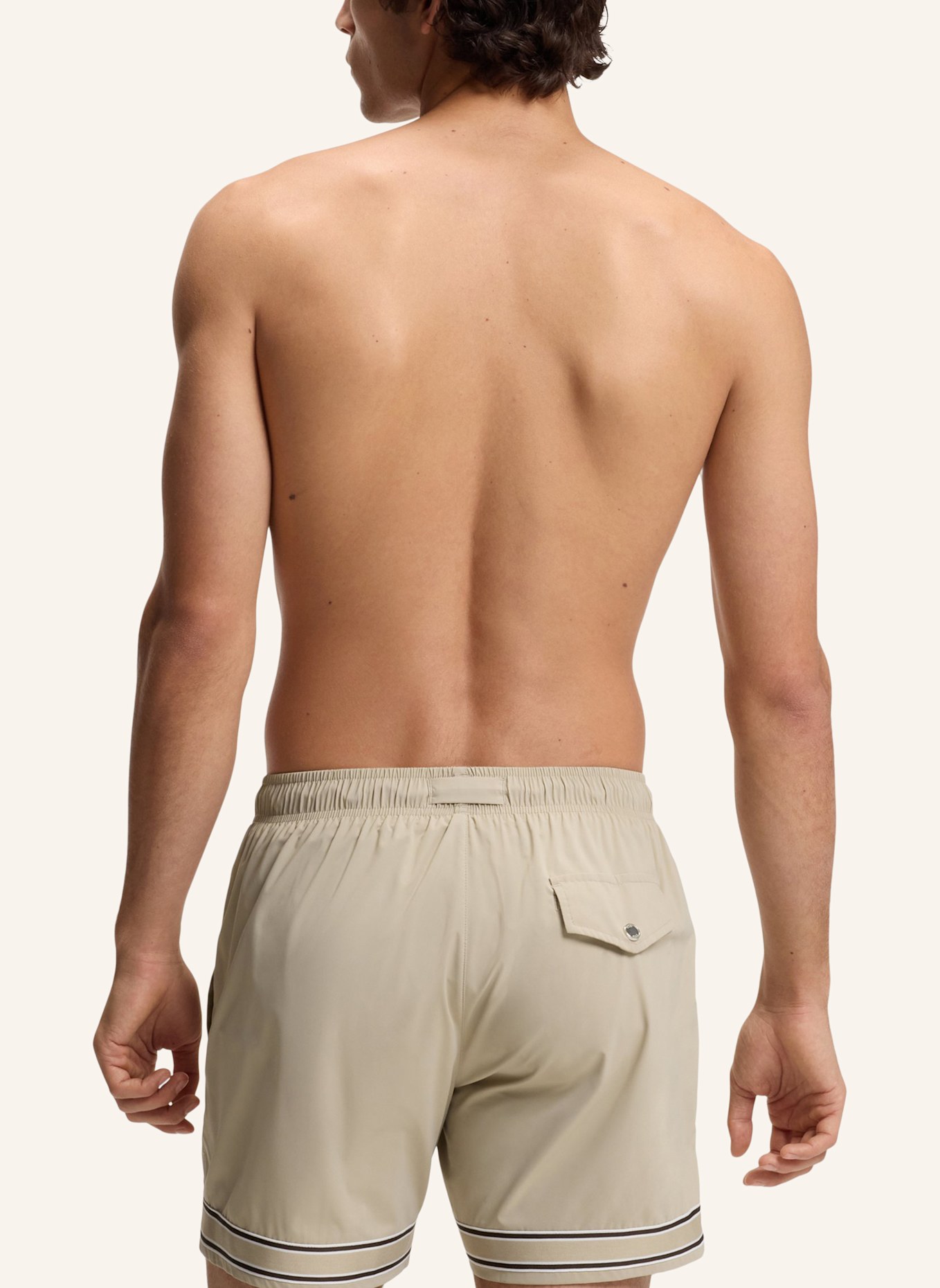 BOSS Badeshort RESORT_TAPE_TRUNKS: BEIGE