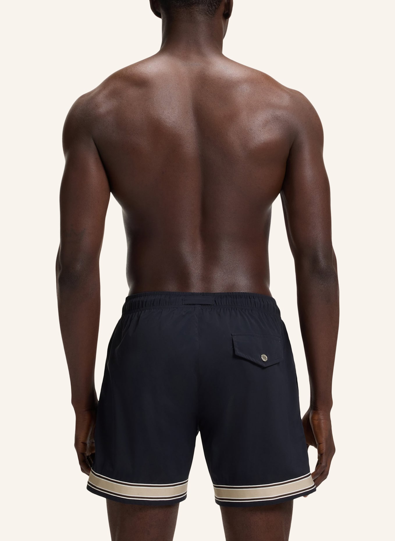 BOSS Badeshort RESORT_TAPE_TRUNKS: DUNKELBLAU