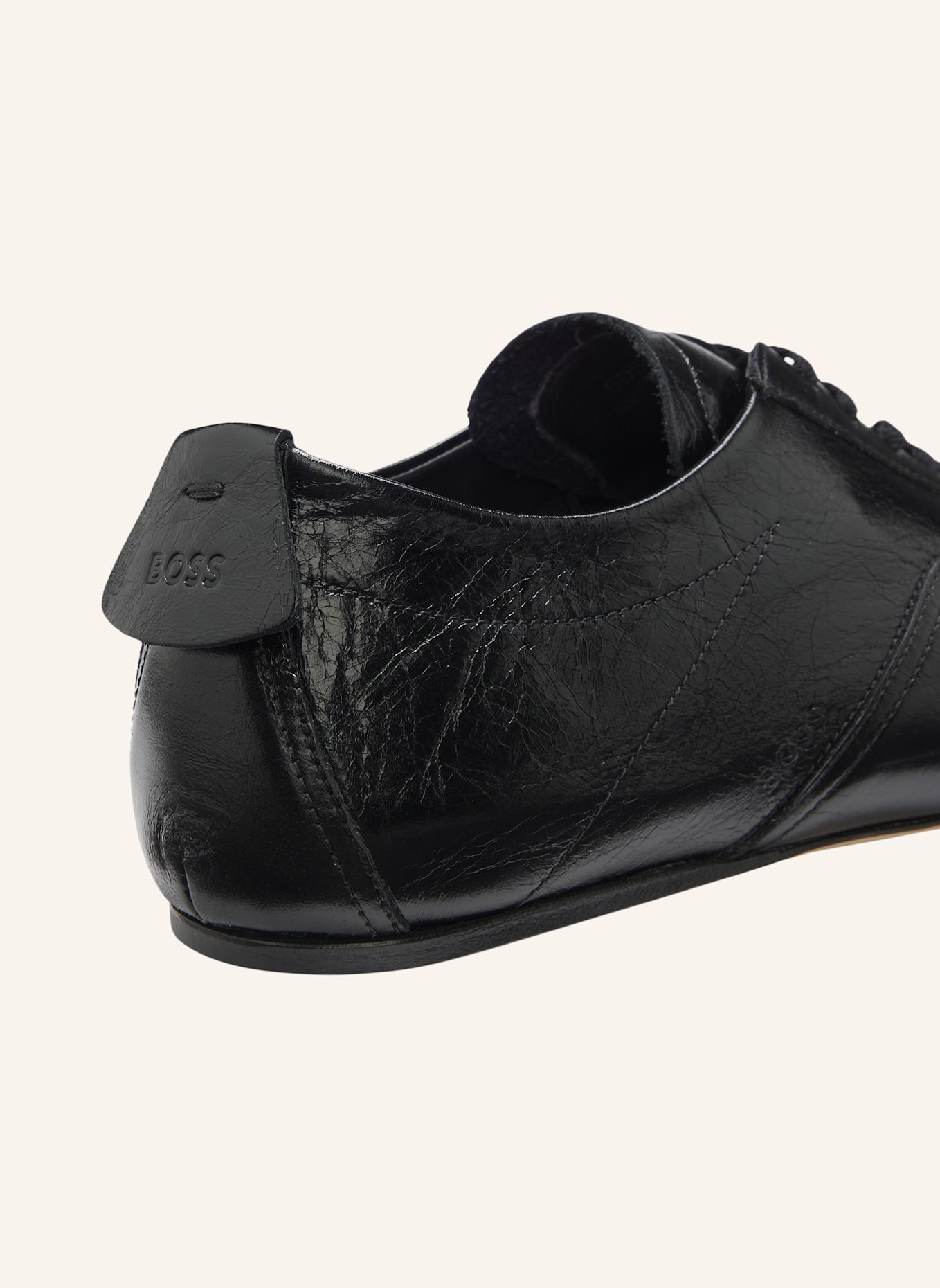 BOSS Flacher Schuh PYNA_OXFR_W_LT: SCHWARZ