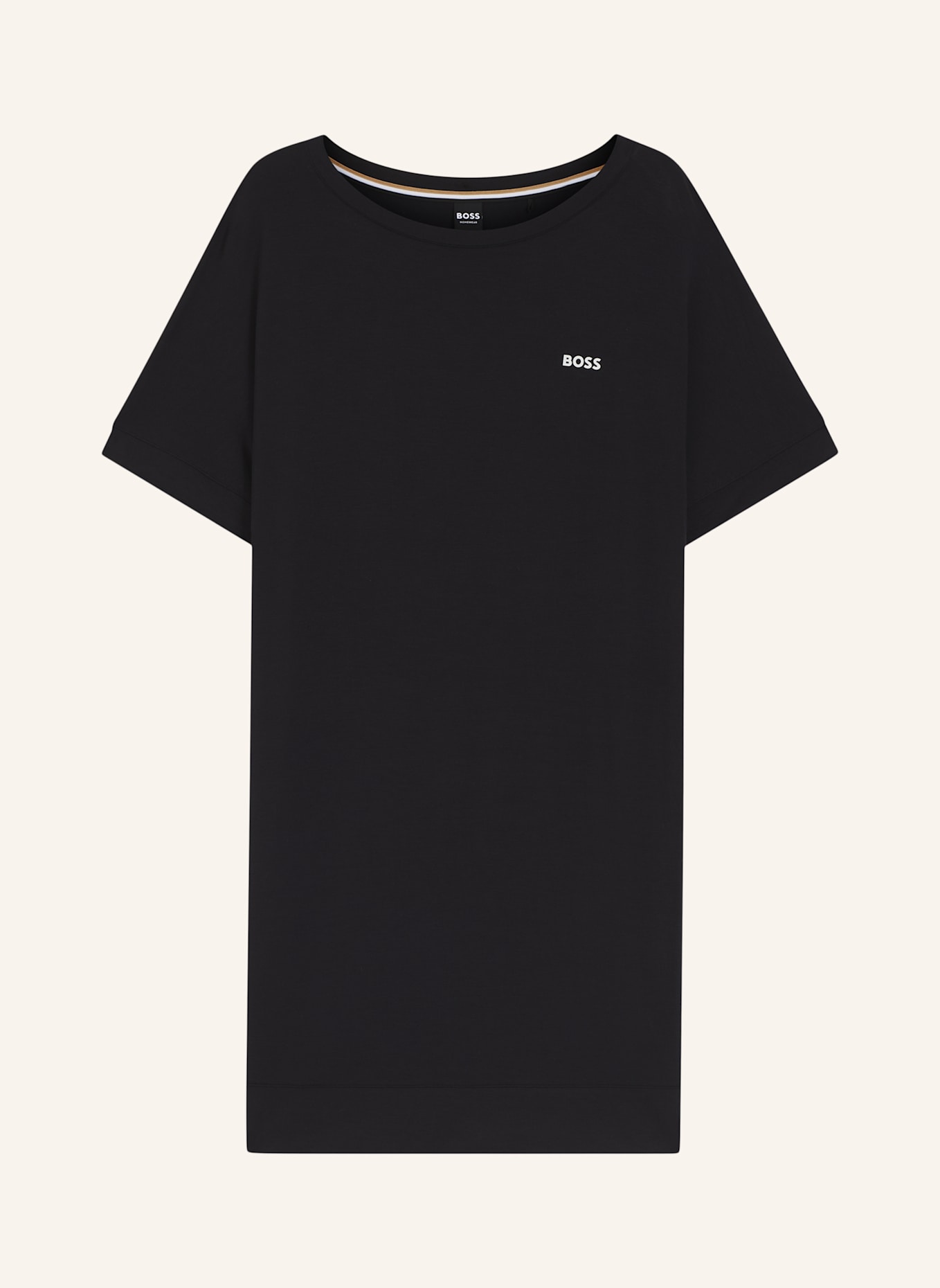 BOSS Nachtwäsche ELEMENT_NIGHTIE: SCHWARZ