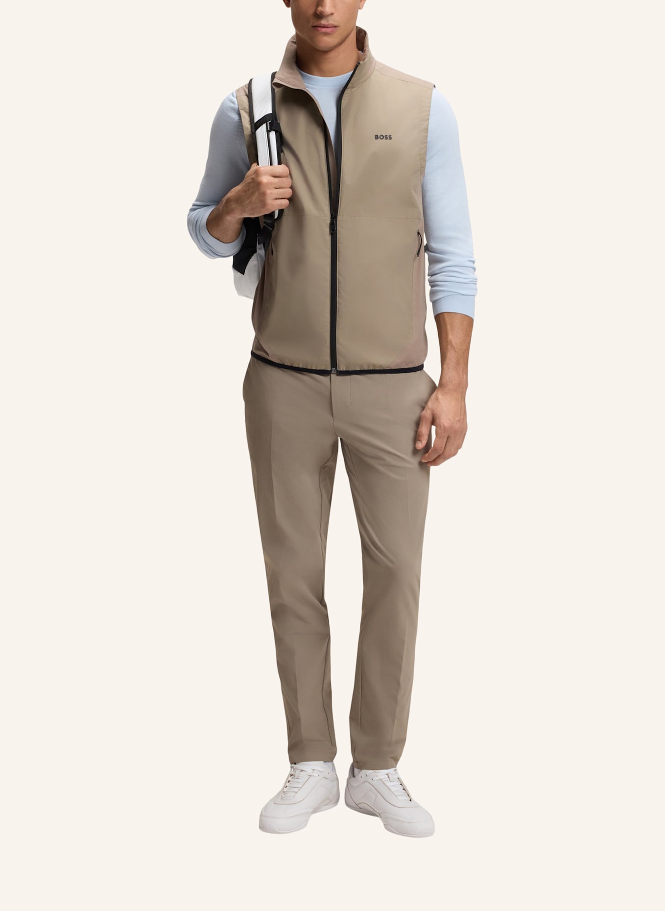 BOSS Pullover KN_MOMENTUM-LITE CN Regular Fit: BLAU