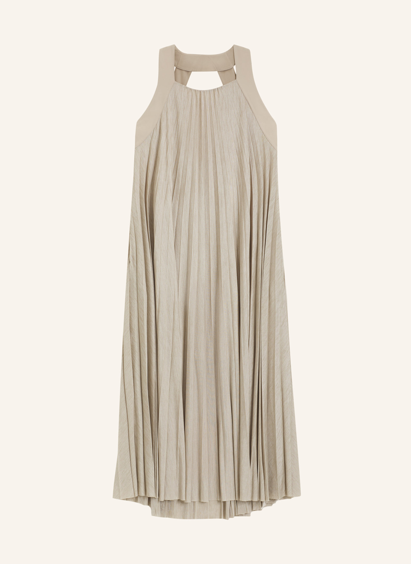 BOSS Jersey-Kleid EDACKI Relaxed Fit: BEIGE