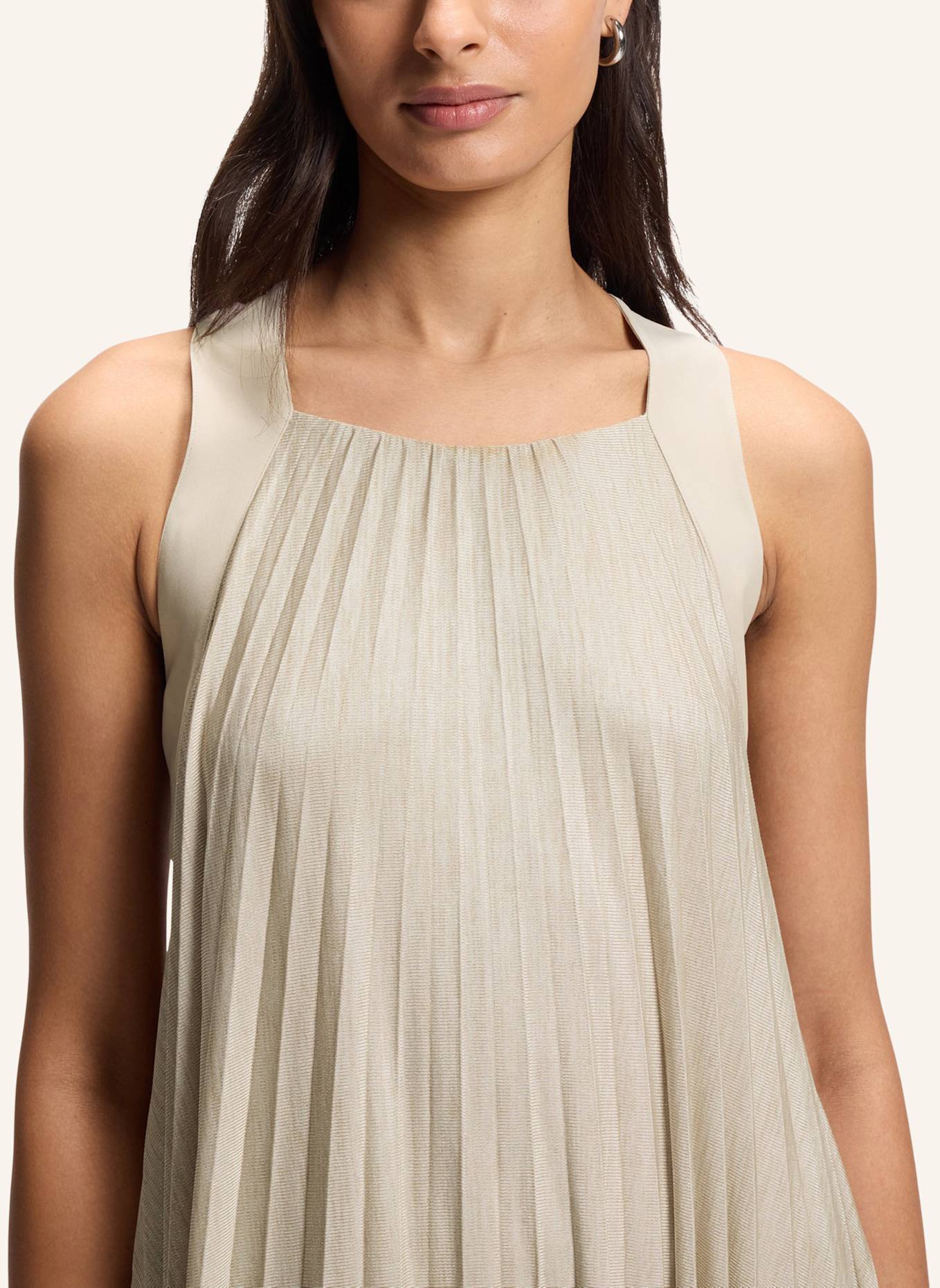 BOSS Jersey-Kleid EDACKI Relaxed Fit: BEIGE