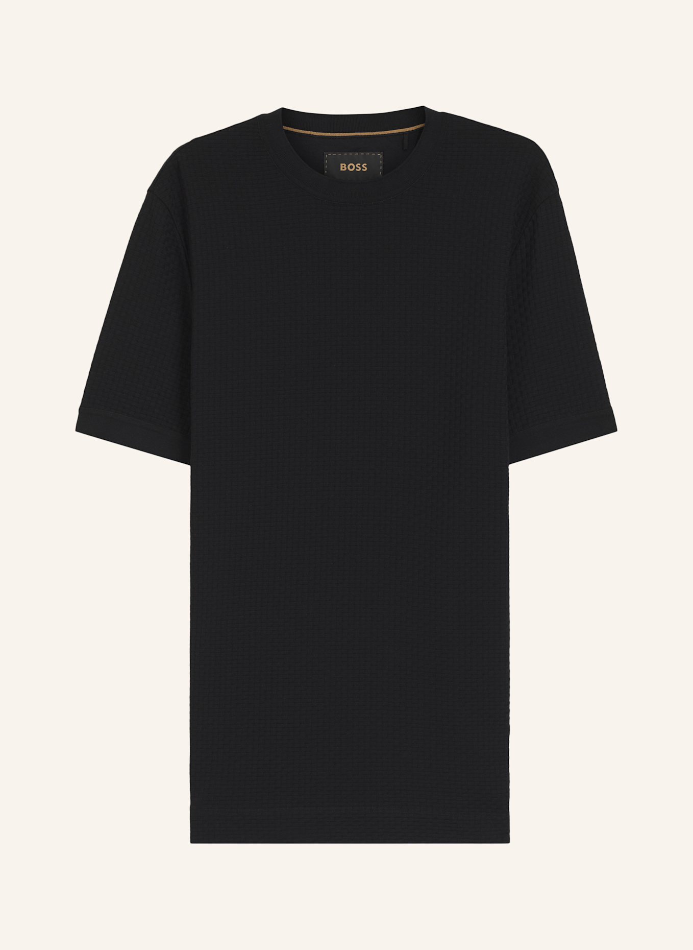 BOSS T-Shirt L-TESAR 17 Regular Fit: SCHWARZ