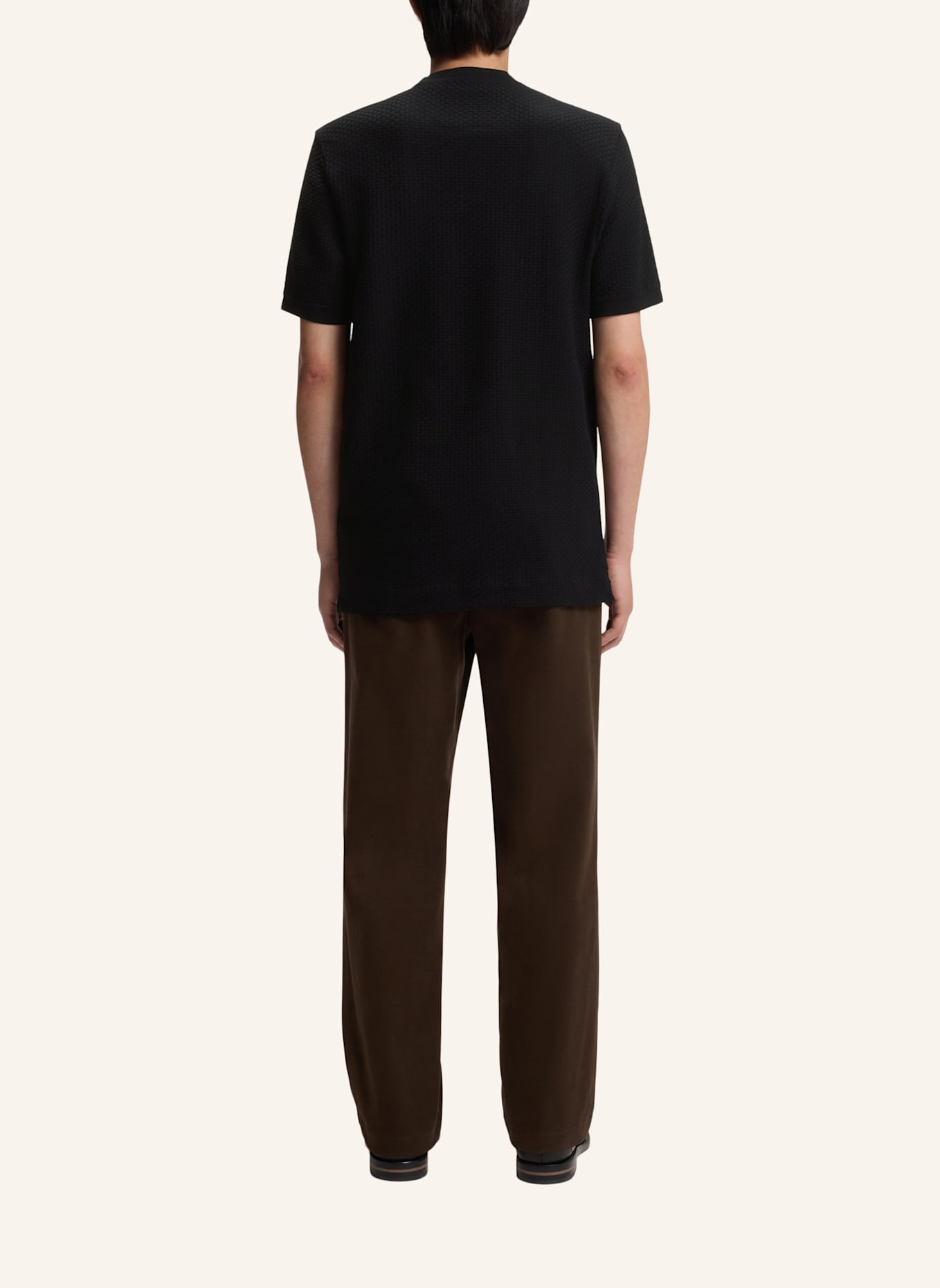 BOSS T-Shirt L-TESAR 17 Regular Fit: SCHWARZ