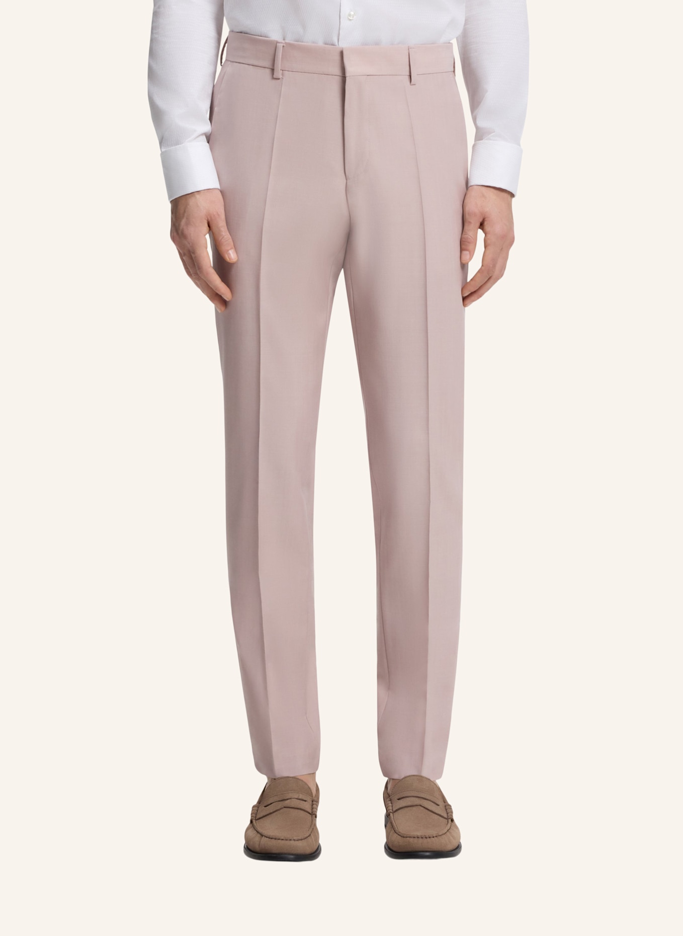 BOSS Business Anzug H-HOUSTON-3PCS-262 Slim Fit: HELLROSA