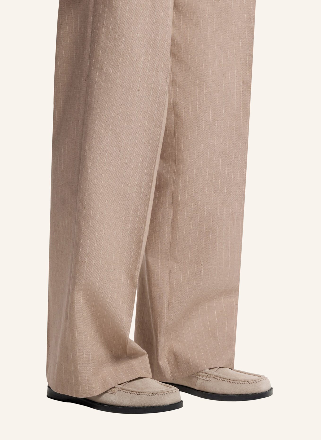 HUGO Flacher Schuh LIORA_LOAFER_SD: HELLBRAUN