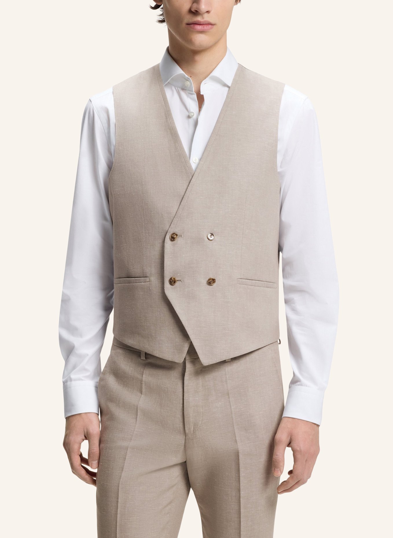 HUGO Business Anzug ARTI/HESTEN242V1X Extra-Slim Fit: HELLBRAUN