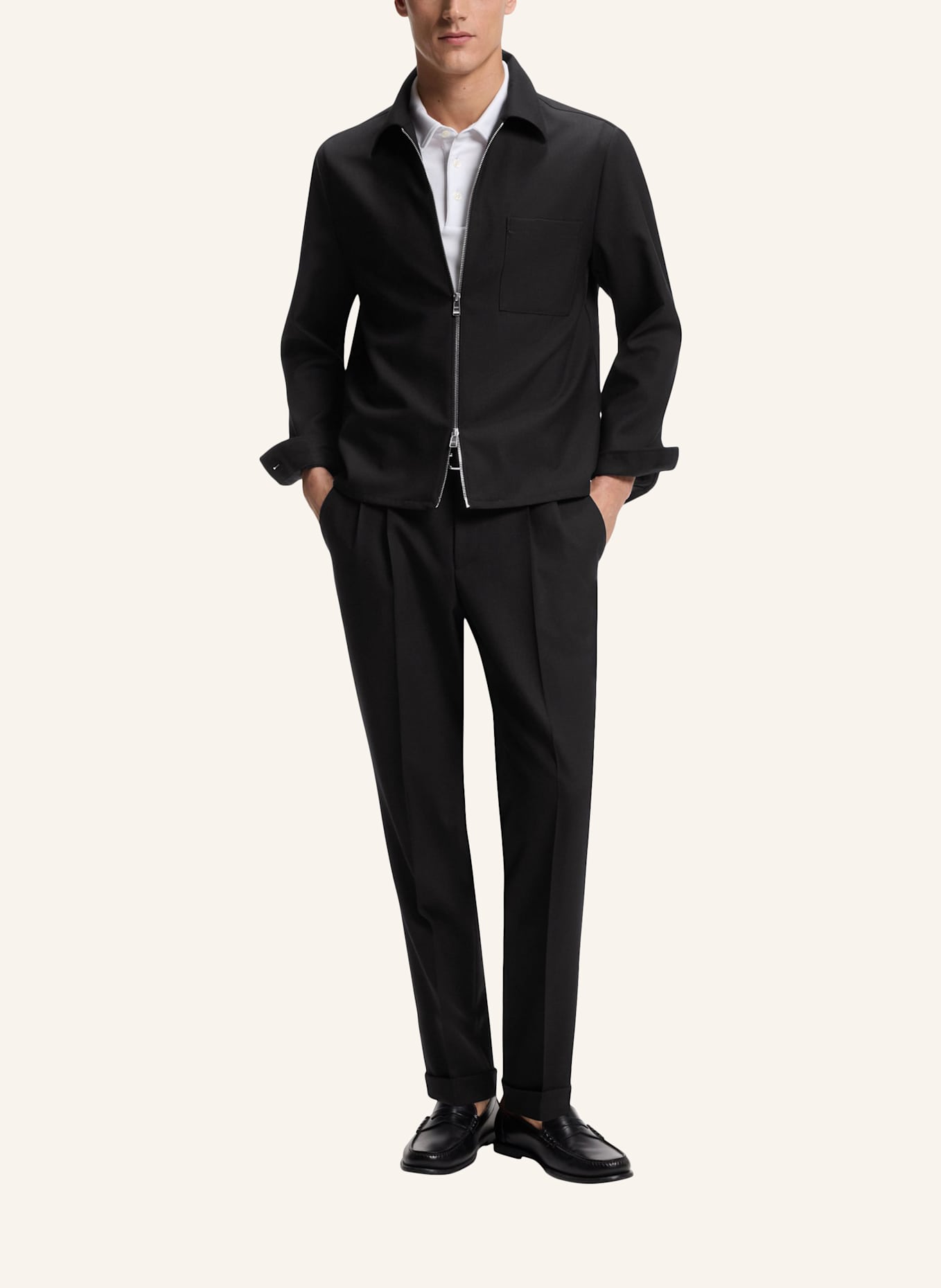 BOSS Blazer C-CARPER-ZIP-253 Regular Fit: SCHWARZ