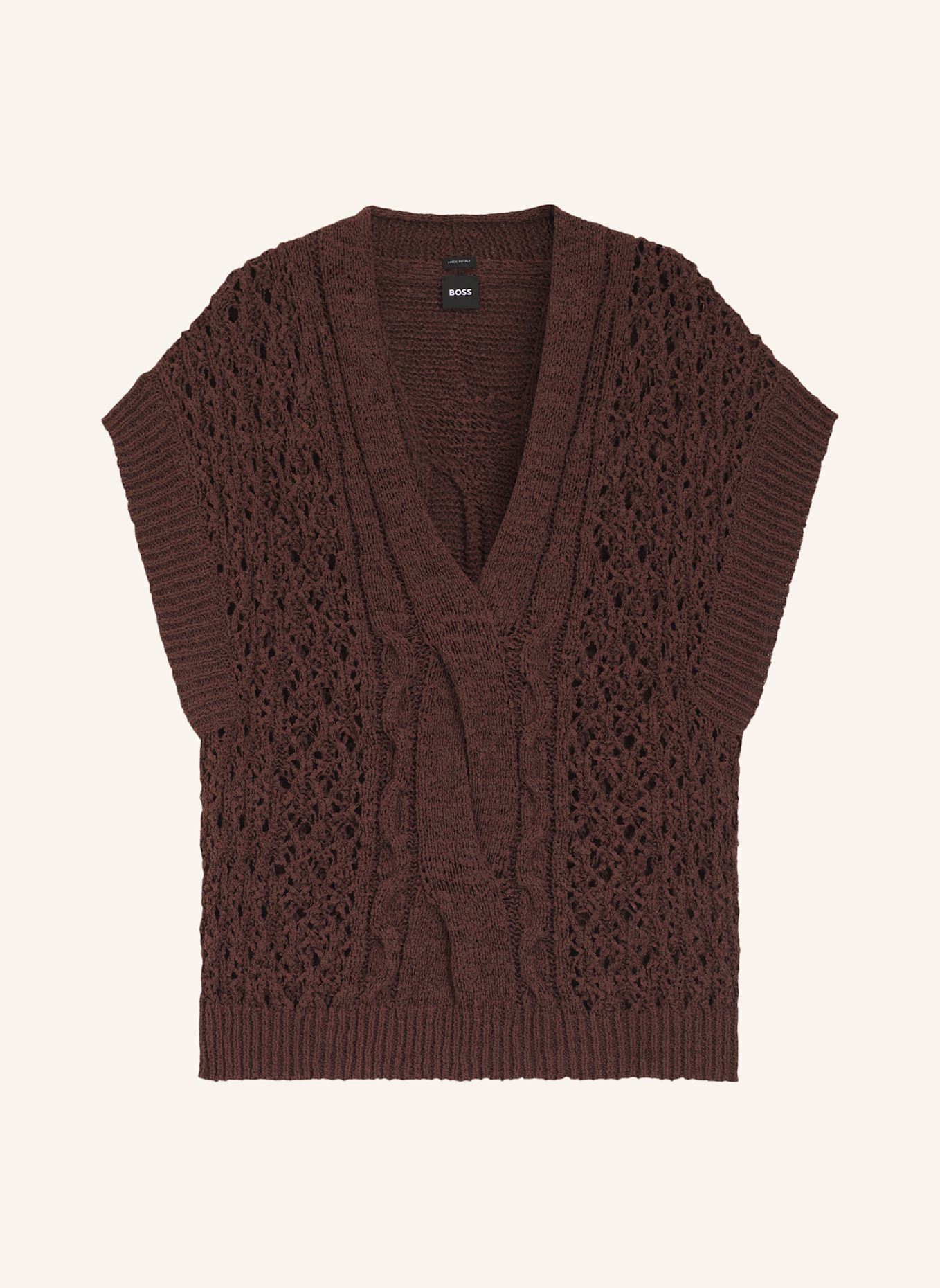 BOSS Casual Top FEONIA: DUNKELBRAUN