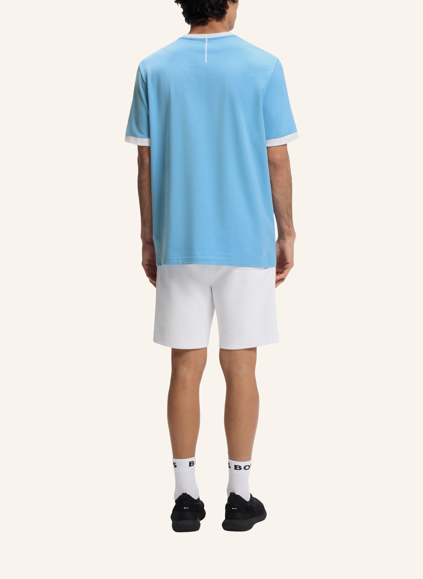 BOSS T-Shirt TS_BB BC LUX TEE Regular Fit: HELLBLAU