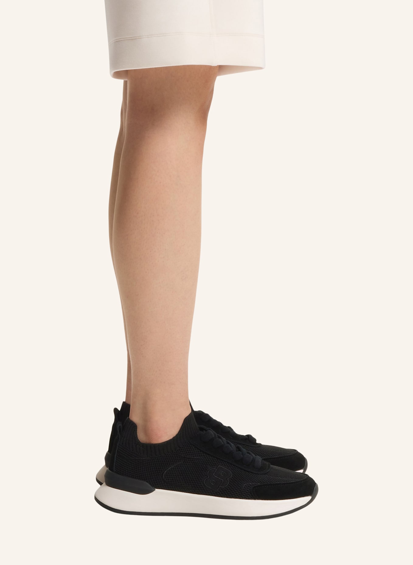 BOSS Turnschuh B ICON_RUNN_KNSD: SCHWARZ