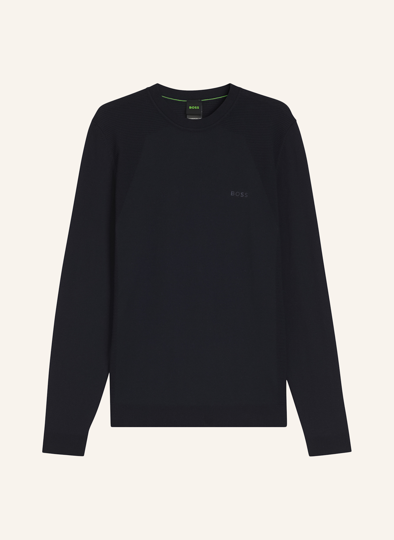 BOSS Pullover KN_MOMENTUM-LITE CN Regular Fit: DUNKELBLAU