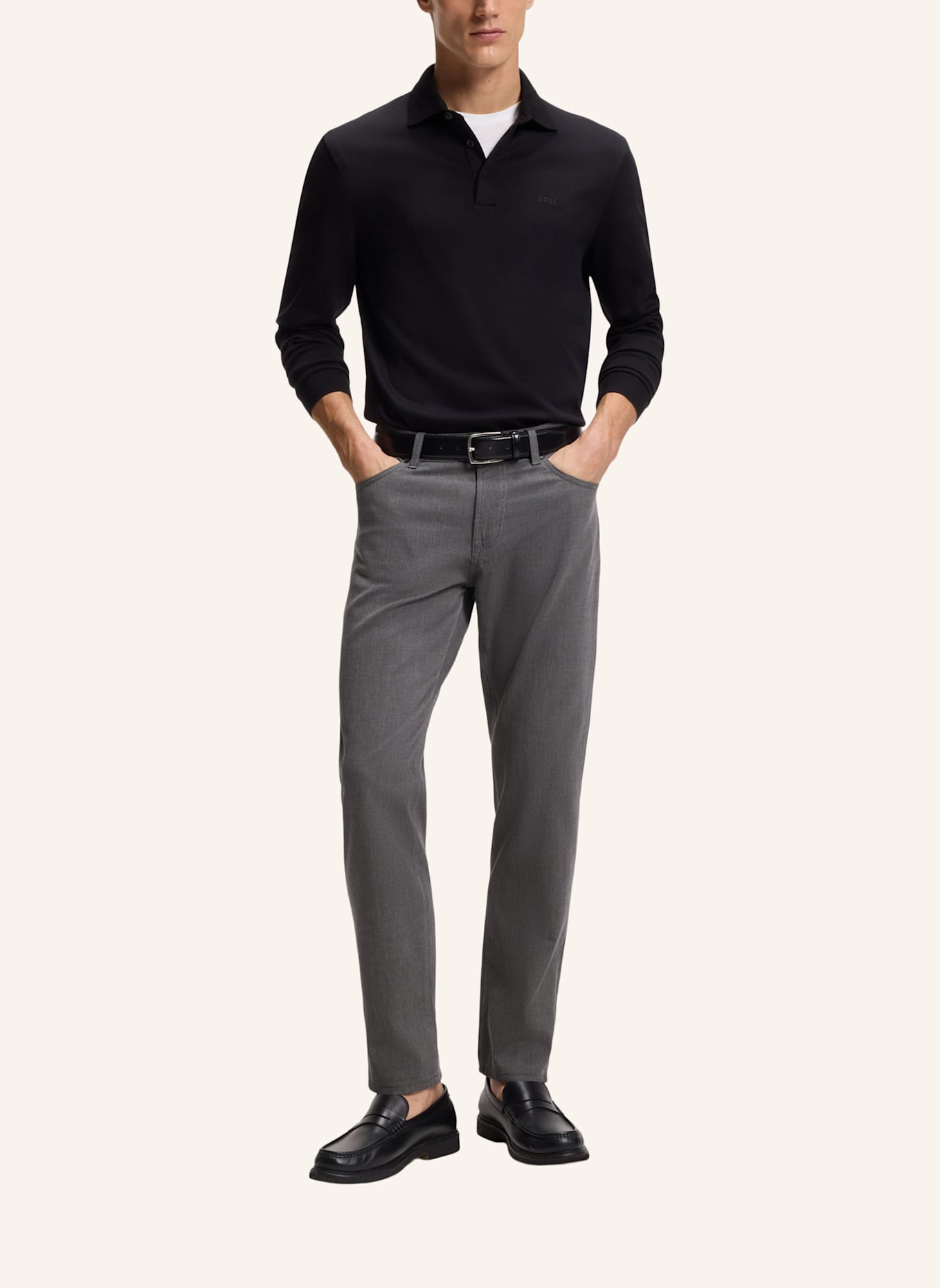 BOSS Casual Hose H-RE.MAINE5 Regular Fit: SCHWARZ