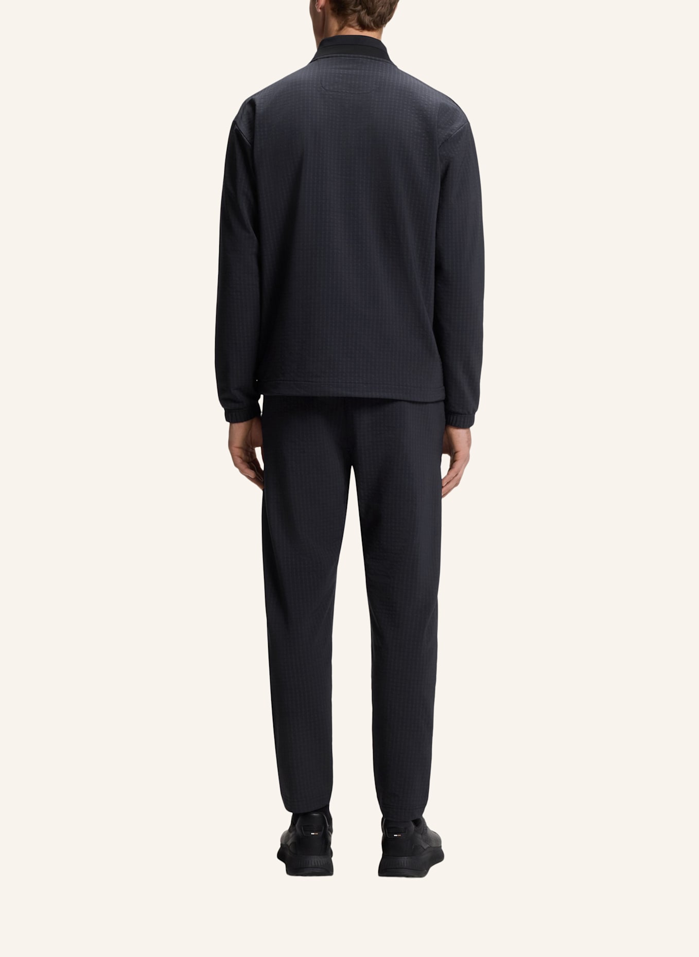 BOSS Sweatshirt SW_TERRACE FZ Relaxed Fit: DUNKELBLAU