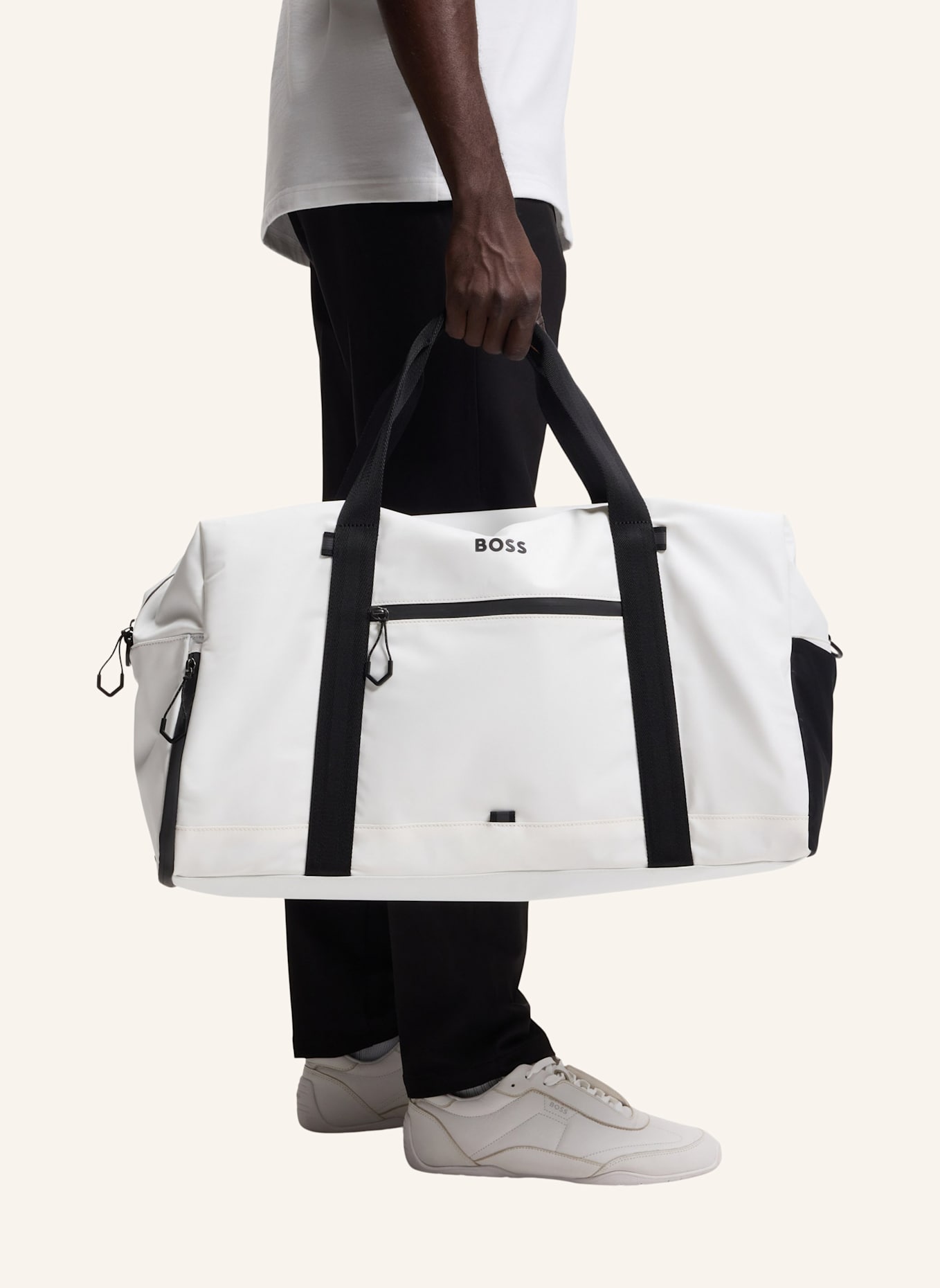 BOSS Reisetasche STENSON_BIG HOLDALL: WEISS