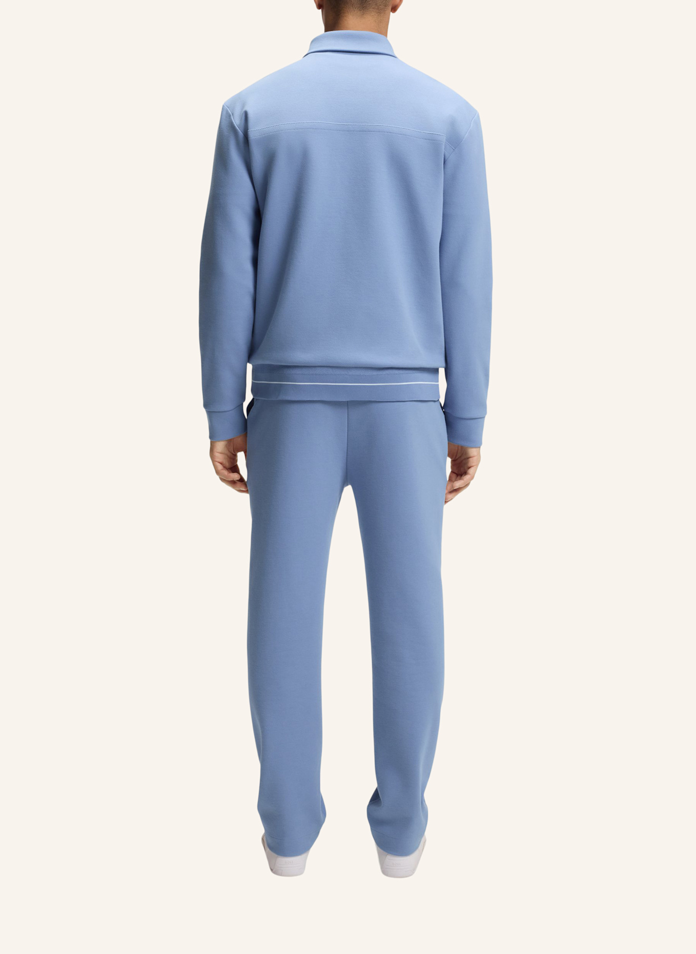 BOSS Sweatshirt SW_MEMBER FZ Relaxed Fit: HELLBLAU