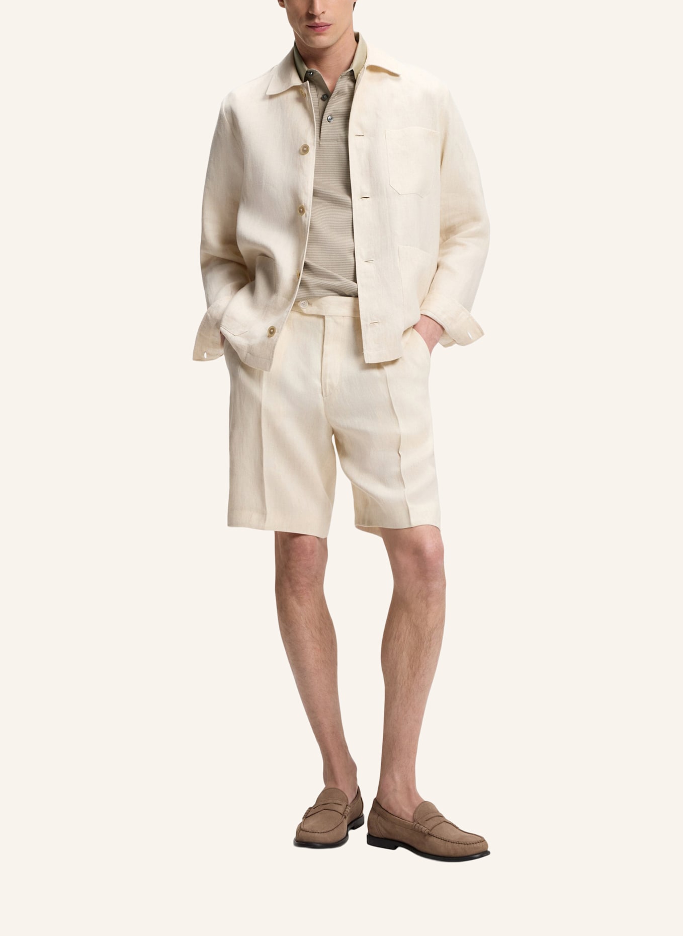 BOSS Poloshirt H-PARLAY 242 Regular Fit: BEIGE