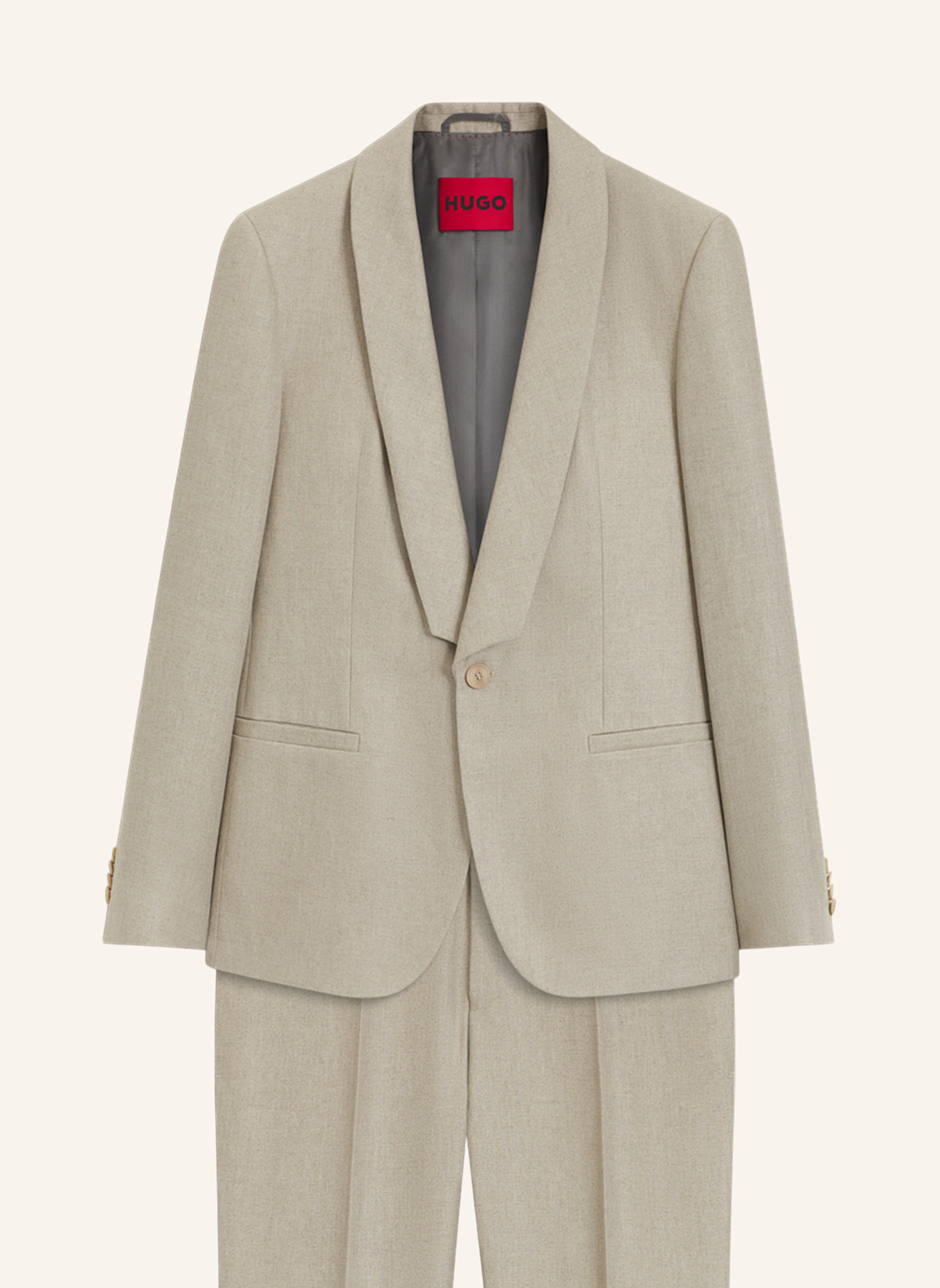 HUGO Business Anzug HENRY/GETLIN241E1 Slim Fit: BEIGE