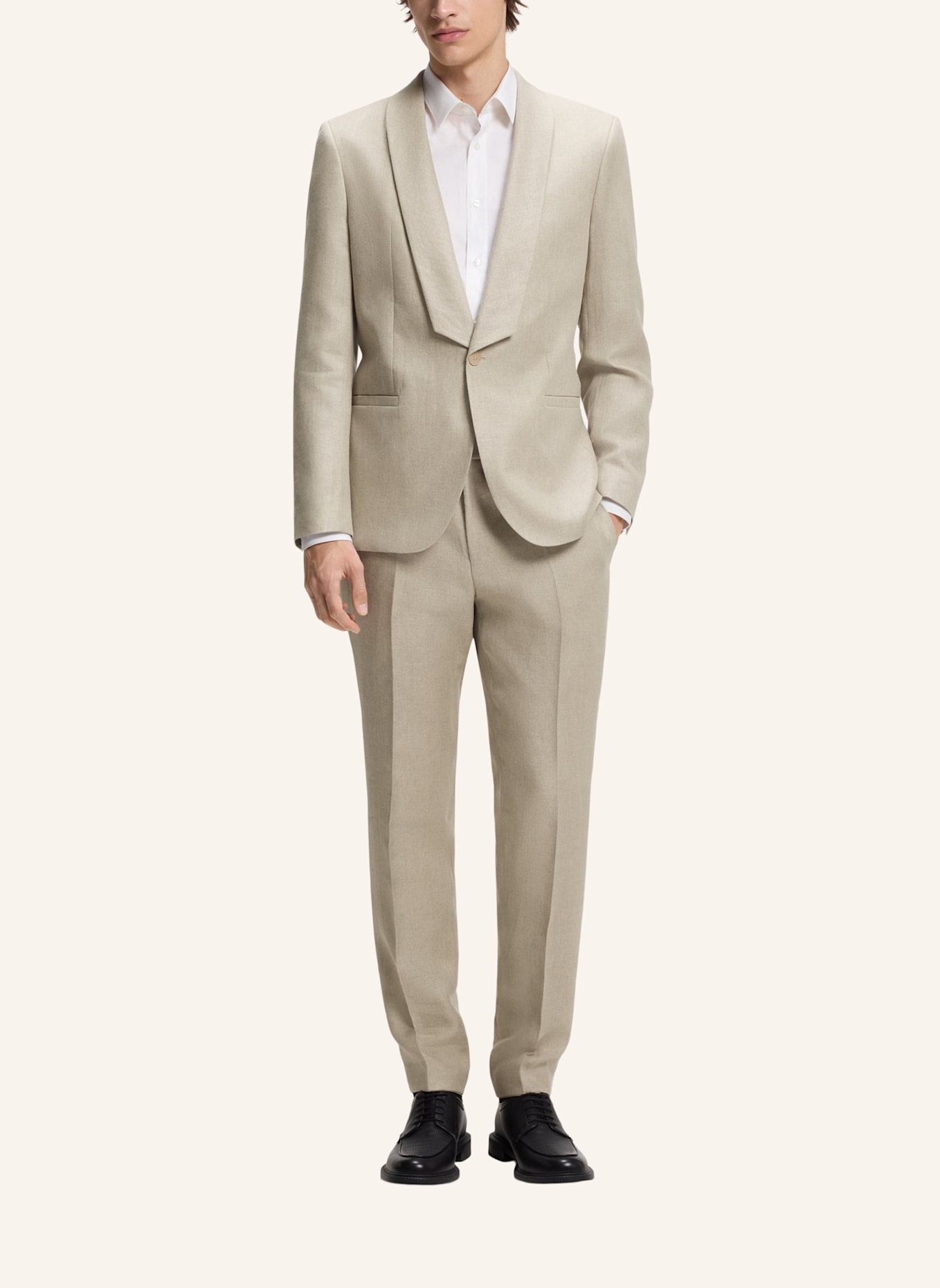 HUGO Business Anzug HENRY/GETLIN241E1 Slim Fit: BEIGE