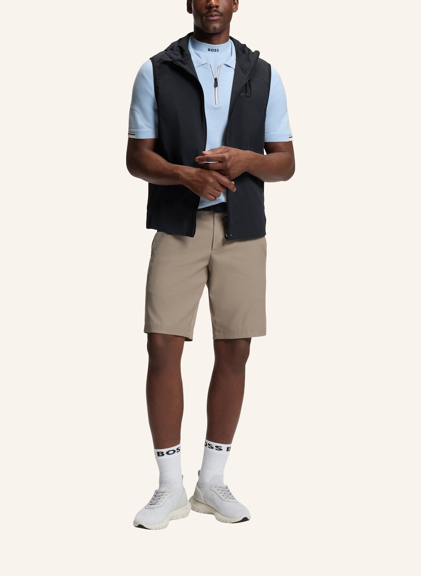 BOSS Casual Jacke OW_TERRACE VEST HD Regular Fit: DUNKELBLAU