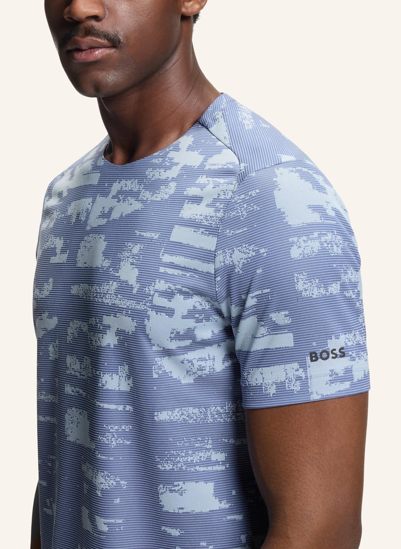 BOSS T-Shirt TS_ACTIVE REPEAT Slim Fit: HELLBLAU