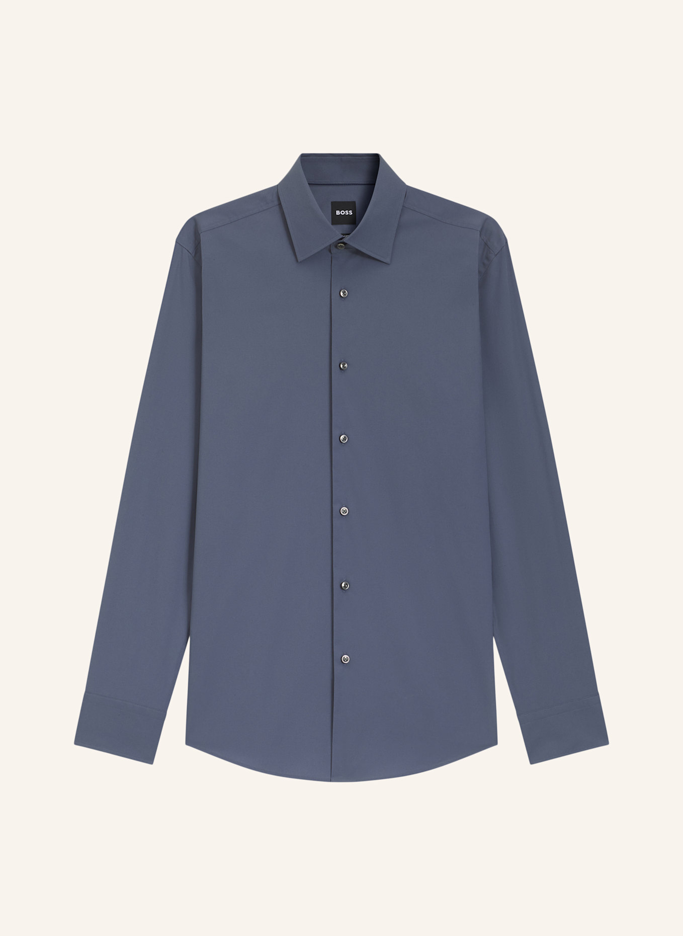 BOSS Hemd HANK Slim Fit: BLAU/ HELLBLAU