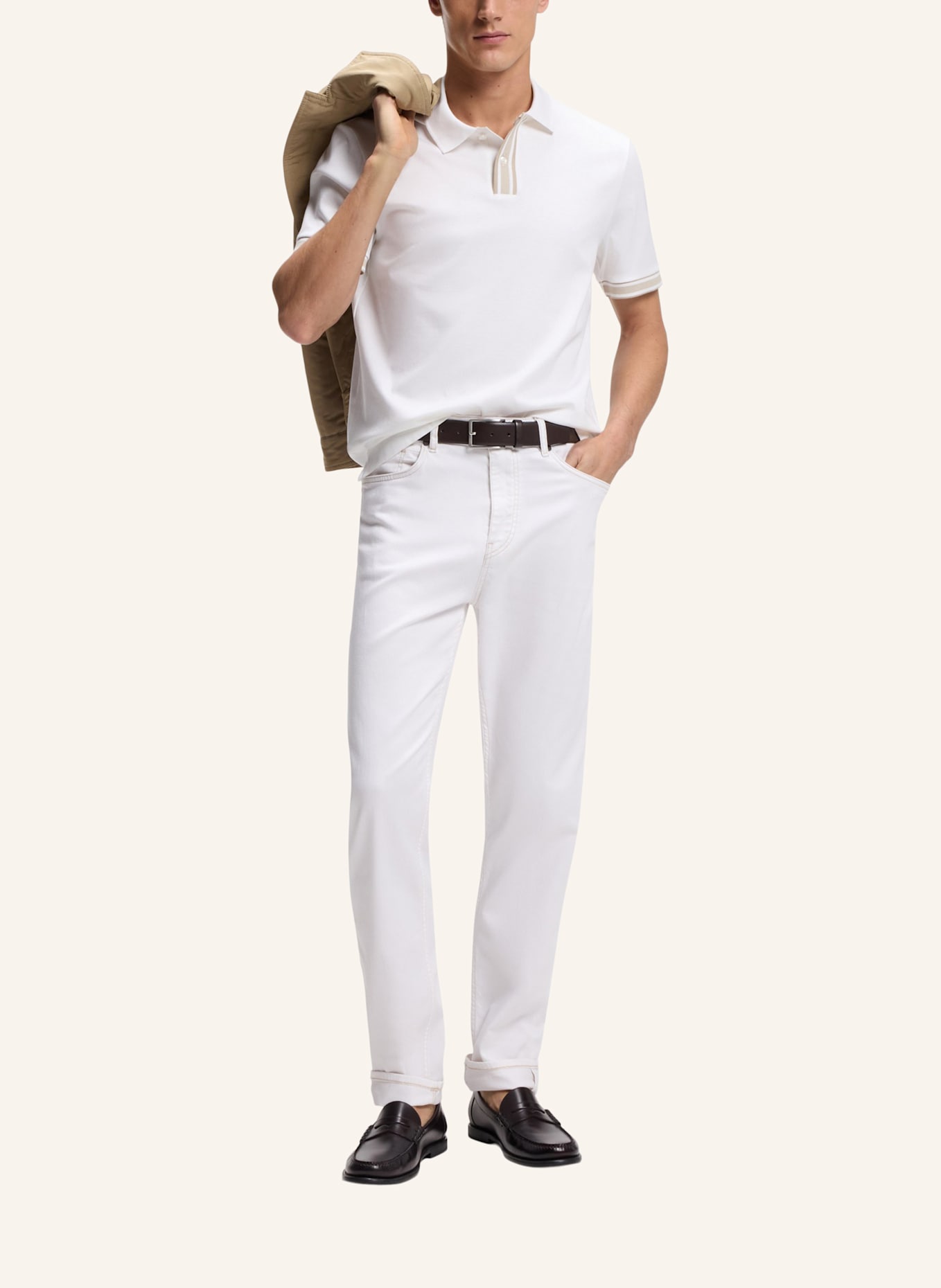 BOSS Poloshirt H-PARLAY 238 Regular Fit: WEISS