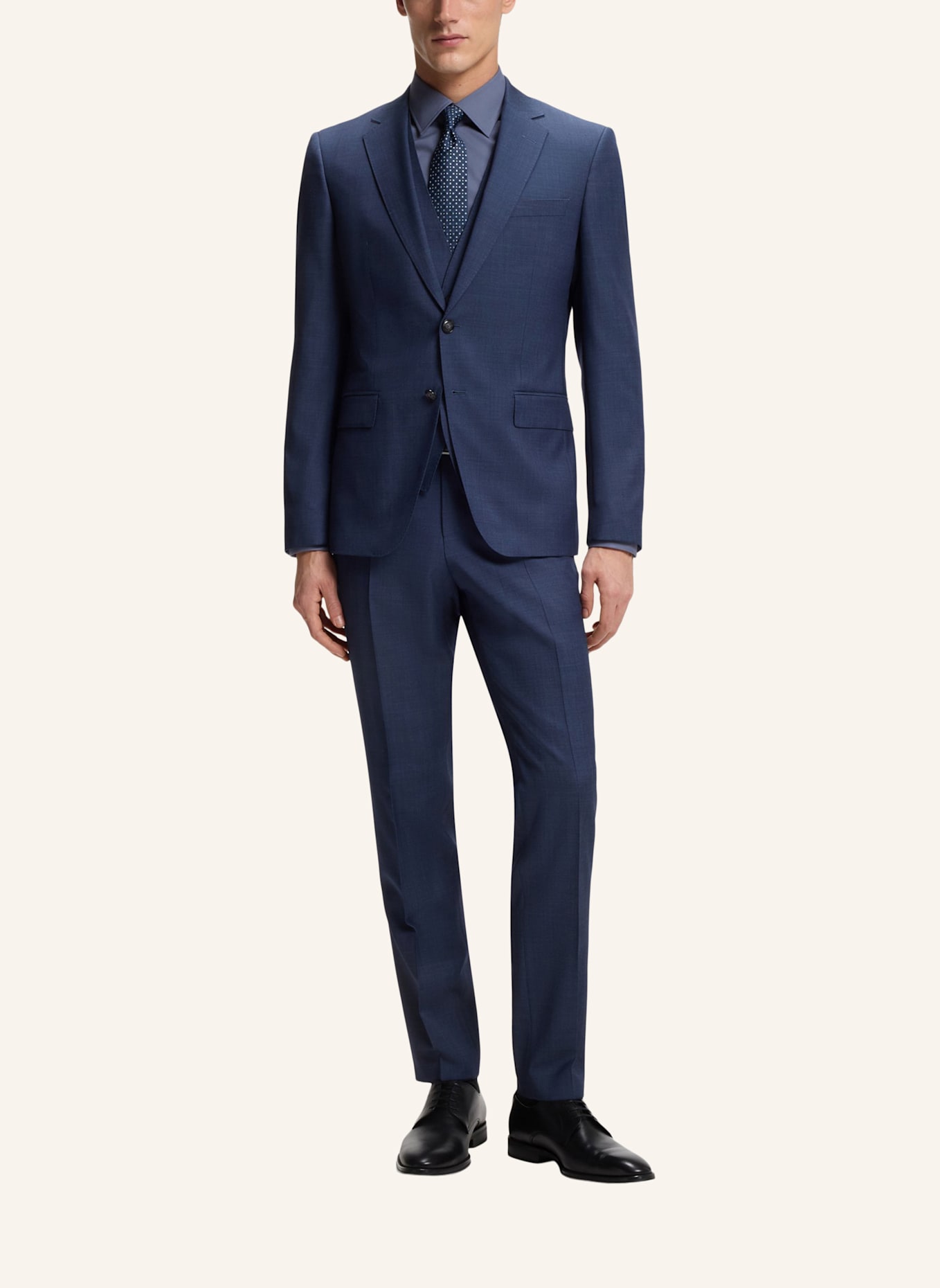 BOSS Hemd HANK Slim Fit: BLAU/ HELLBLAU