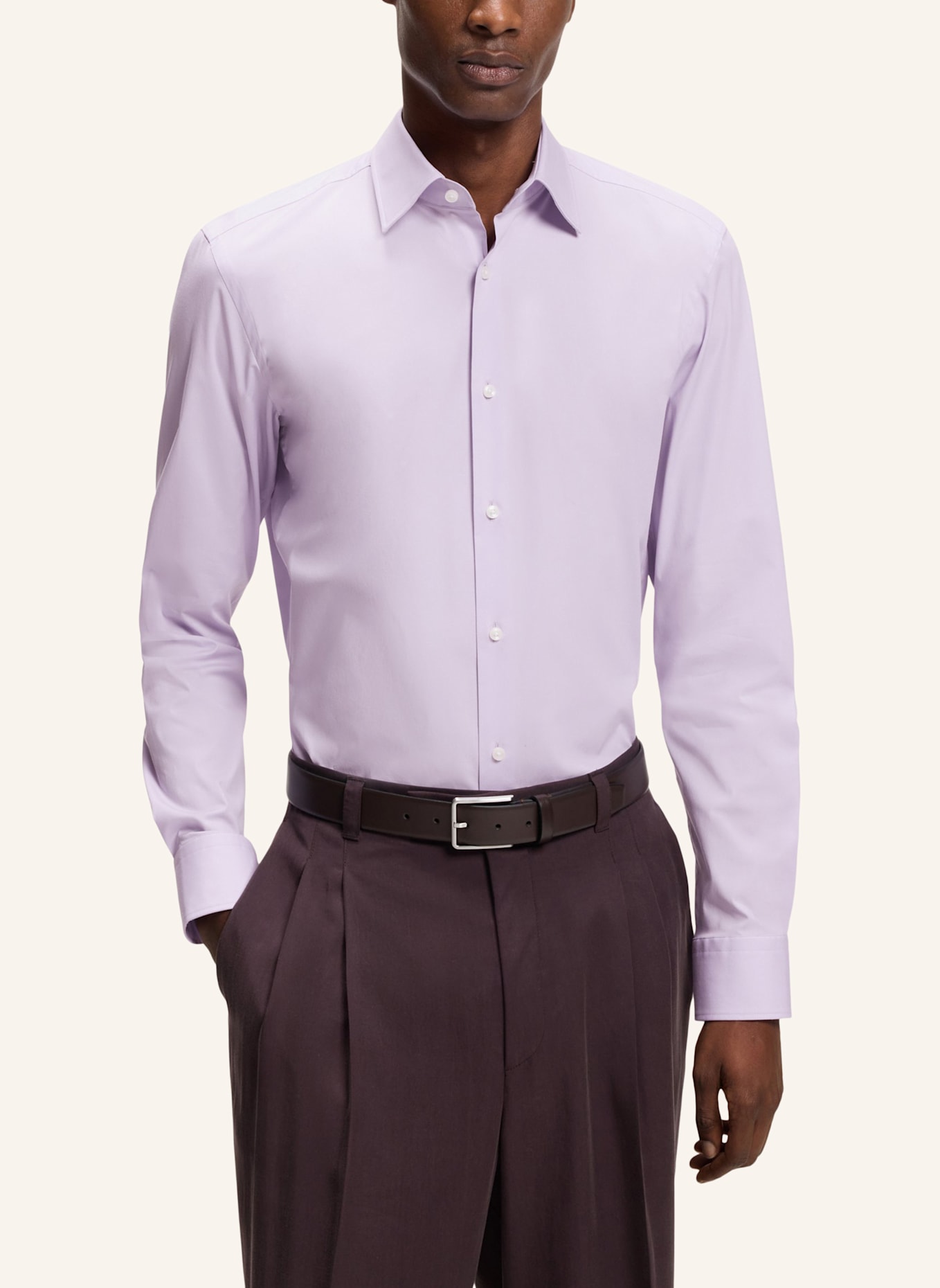 BOSS Hemd HANK Slim Fit: LILA