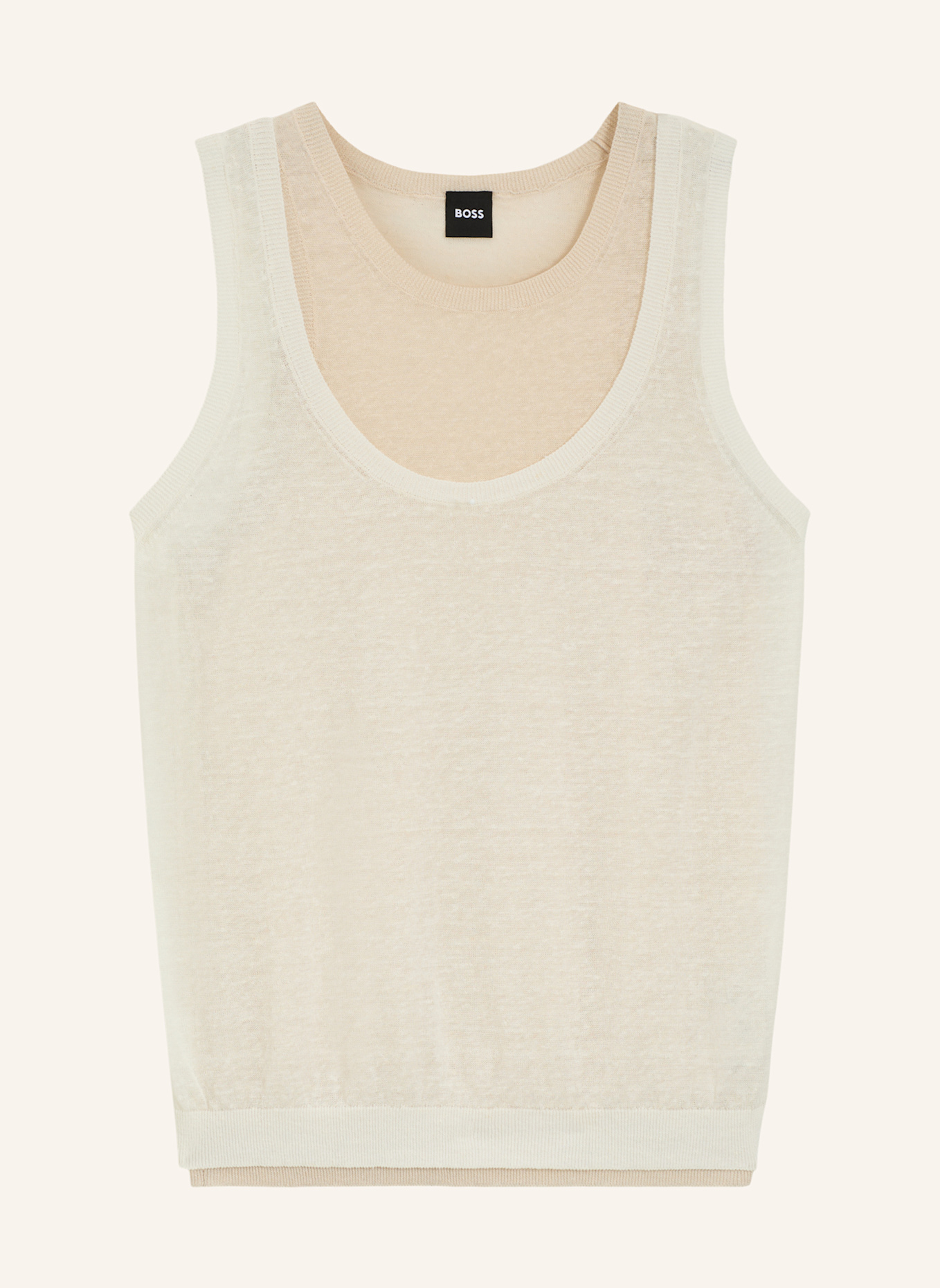 BOSS Casual Top FIRASOLEX: WEISS