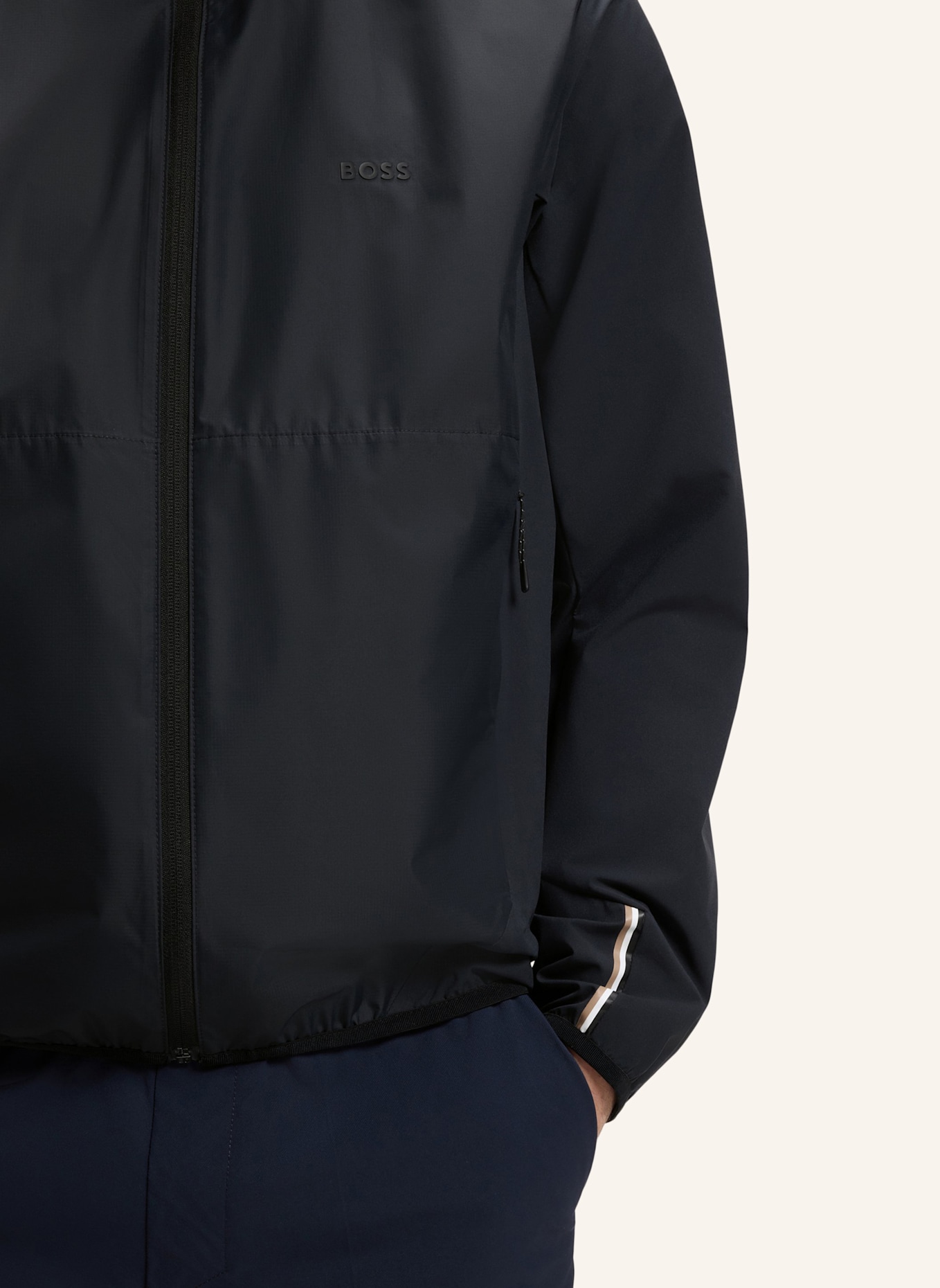 BOSS Casual Jacke OW_GOC BIRDIE Regular Fit: DUNKELBLAU