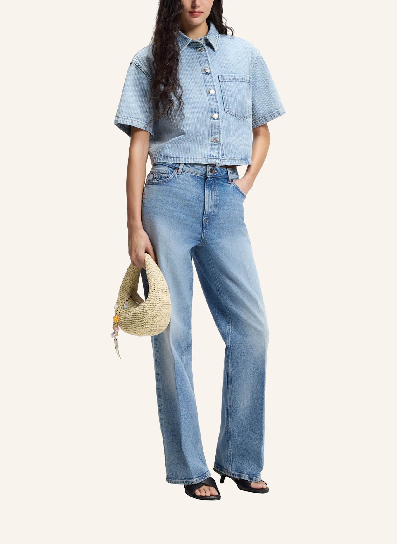 HUGO Umhängetasche ZEYA_HANDBAG: WEISS