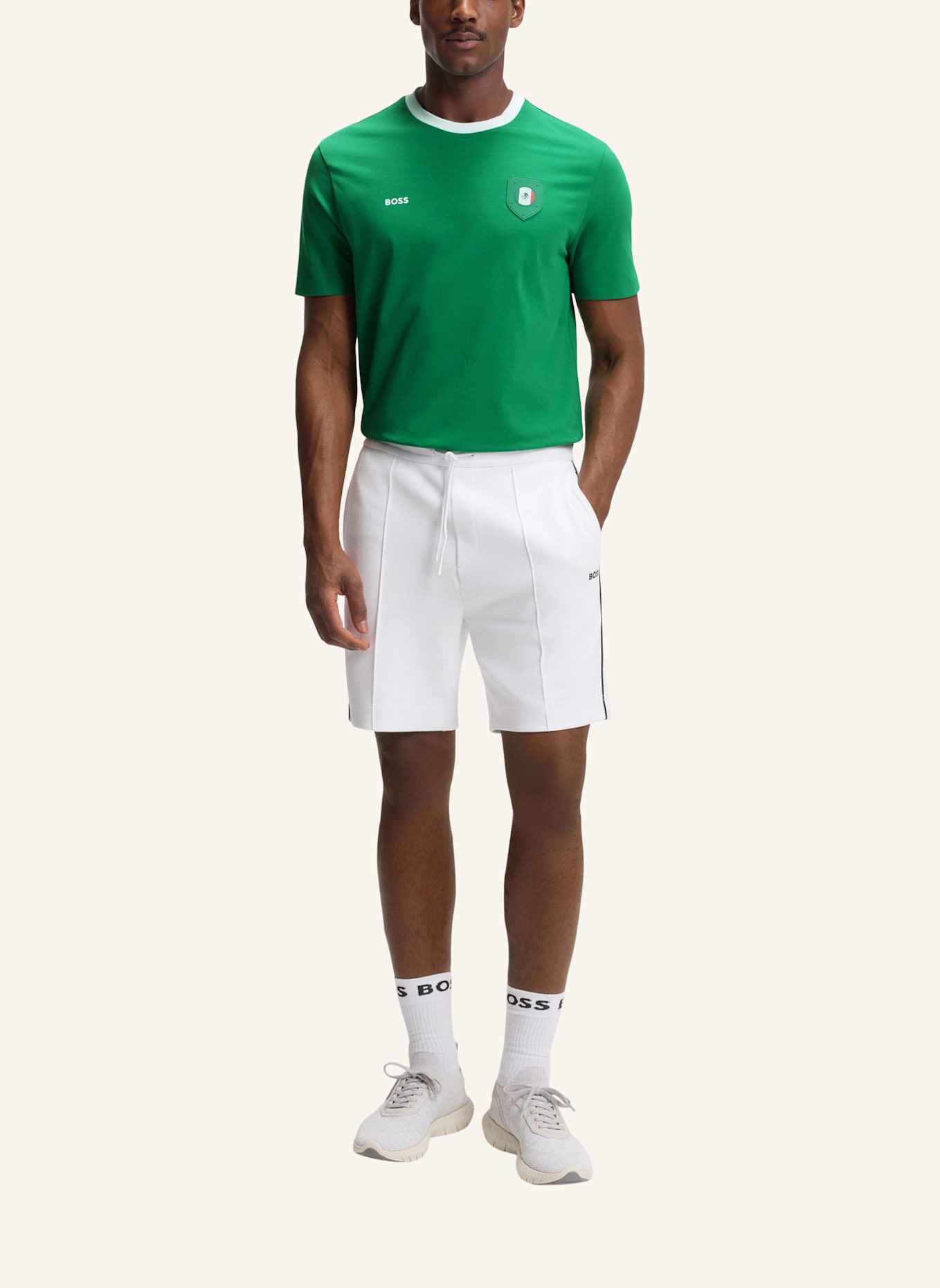 BOSS T-Shirt TS_BB BC LUX TEE Regular Fit: GRÜN