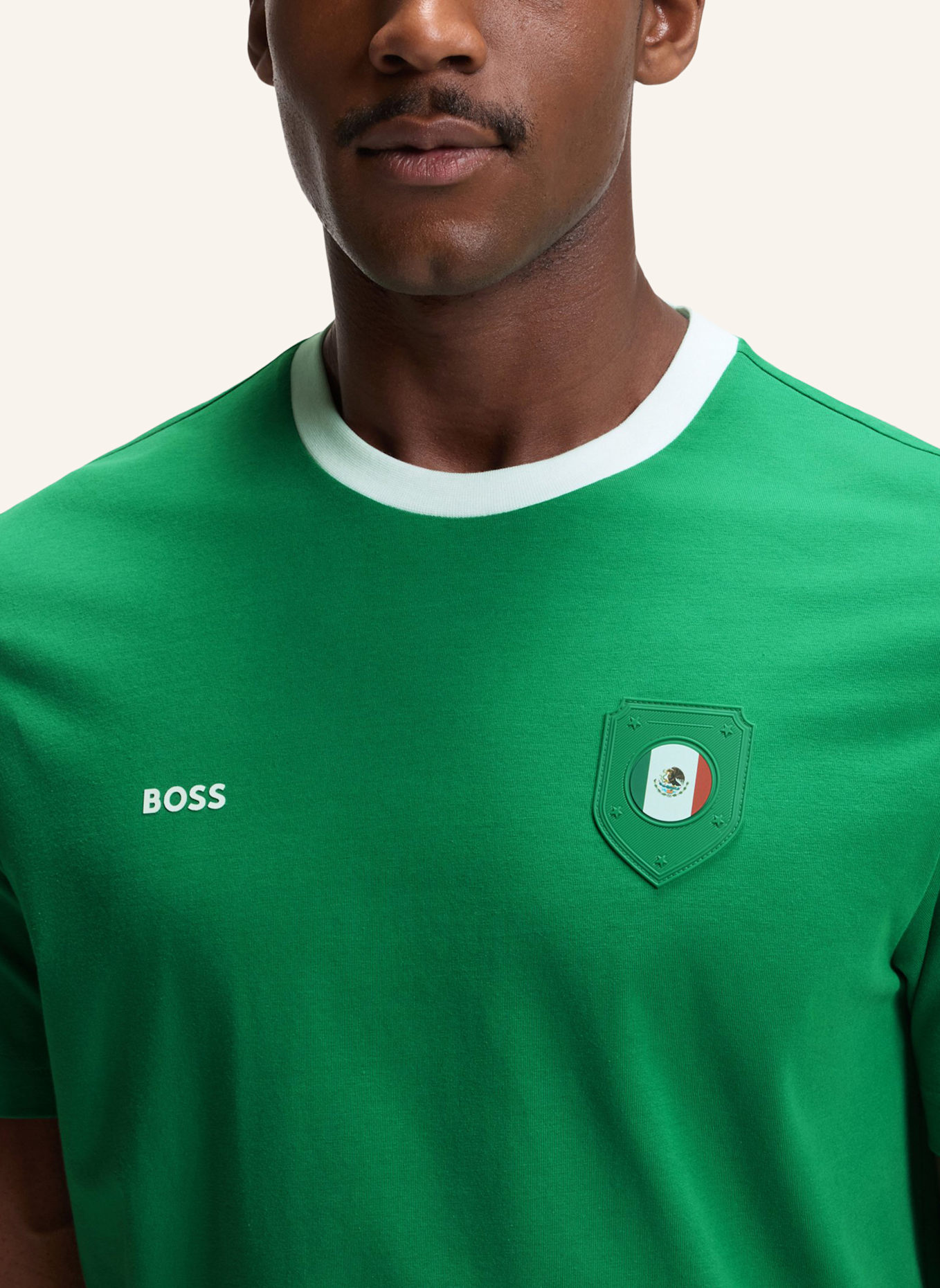 BOSS T-Shirt TS_BB BC LUX TEE Regular Fit: GRÜN