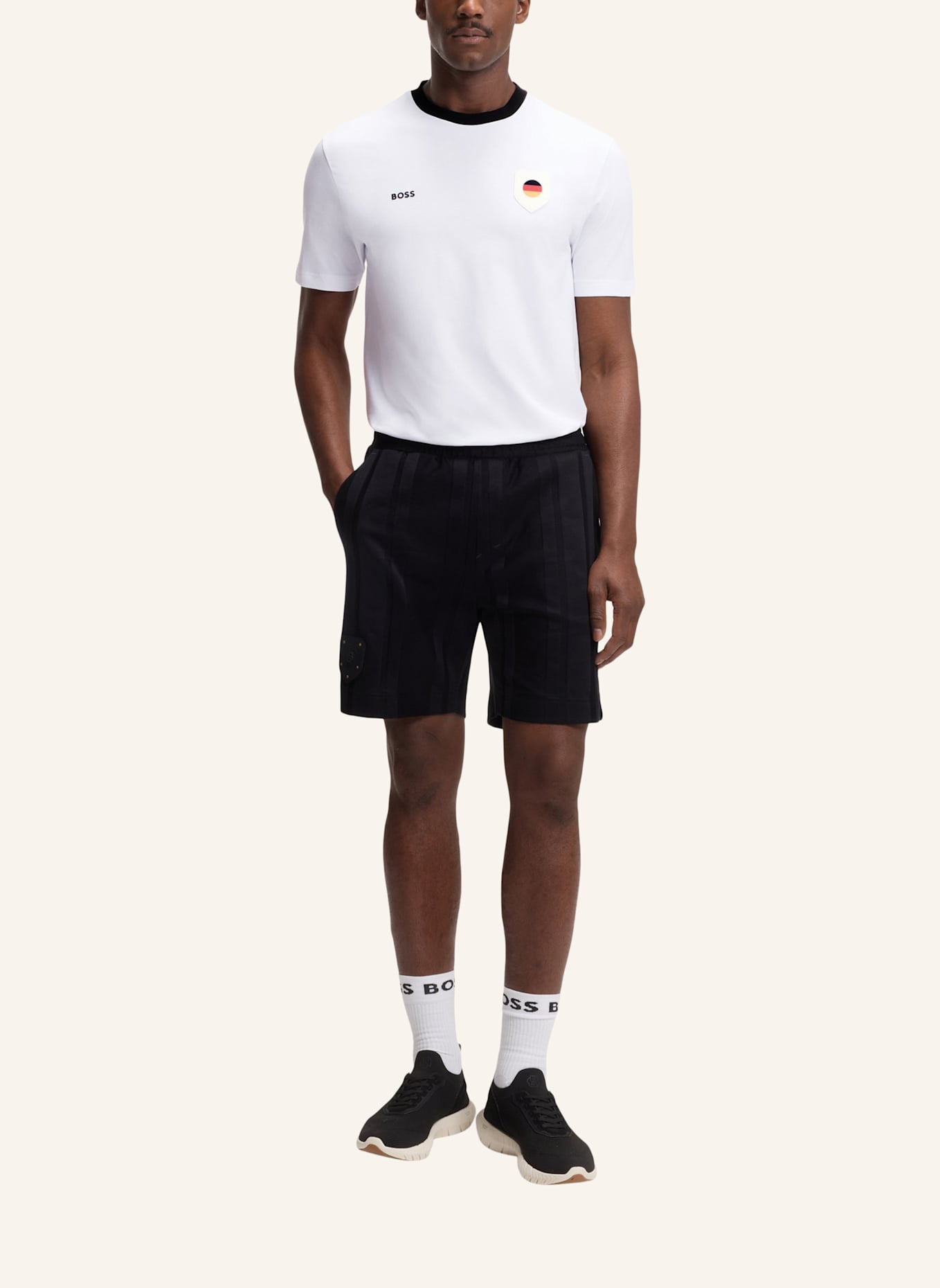 BOSS T-Shirt TS_BB BC LUX TEE Regular Fit: WEISS