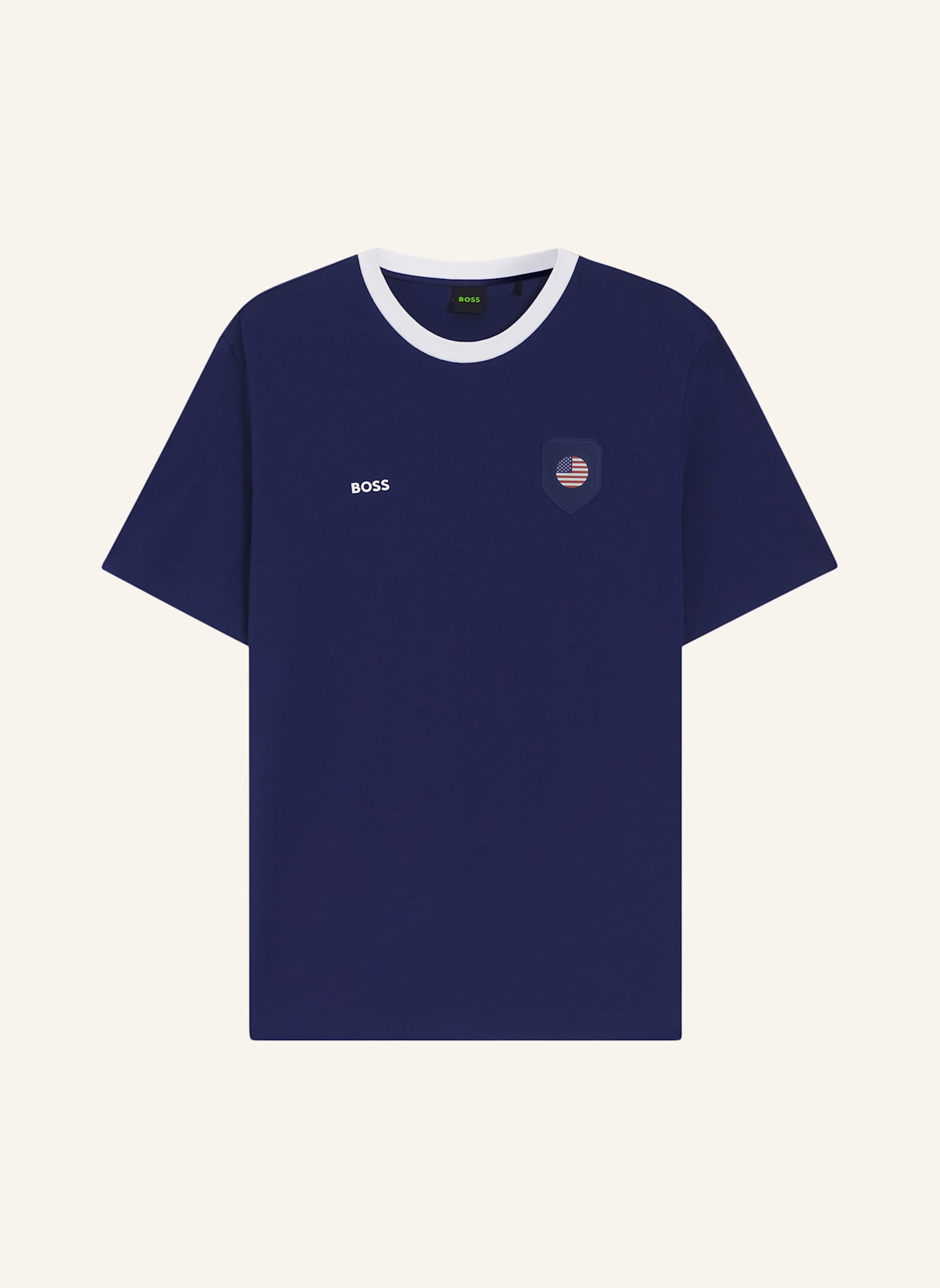 BOSS T-Shirt TS_BB BC LUX TEE Regular Fit: BLAU