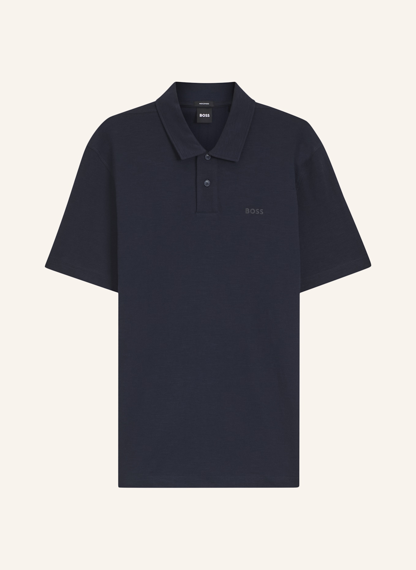 BOSS Poloshirt PE_SLUB_Z Regular Fit: DUNKELBLAU