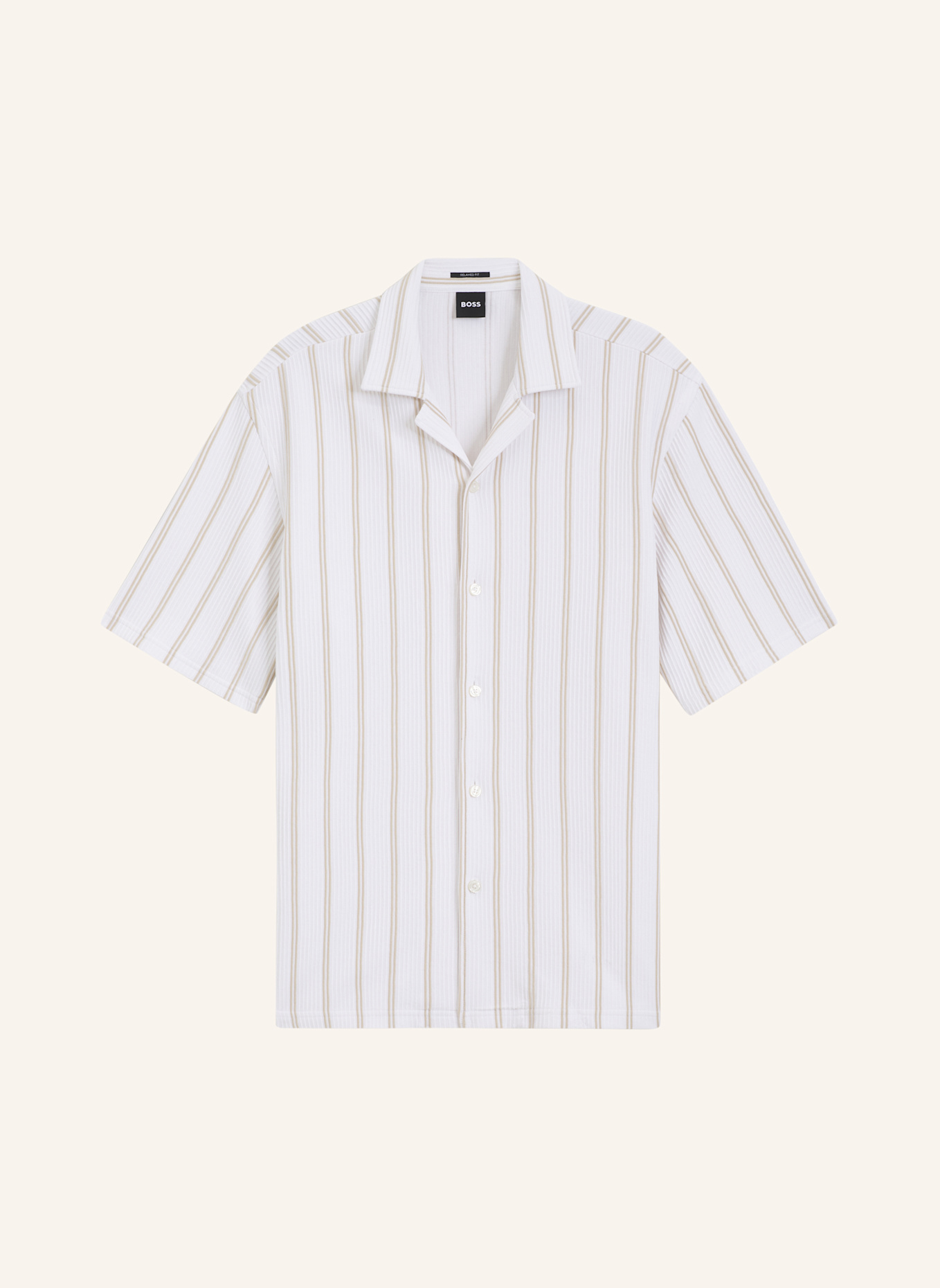 BOSS Casual Hemd C-LARS-CAMP-B-262 Relaxed Fit: BEIGE