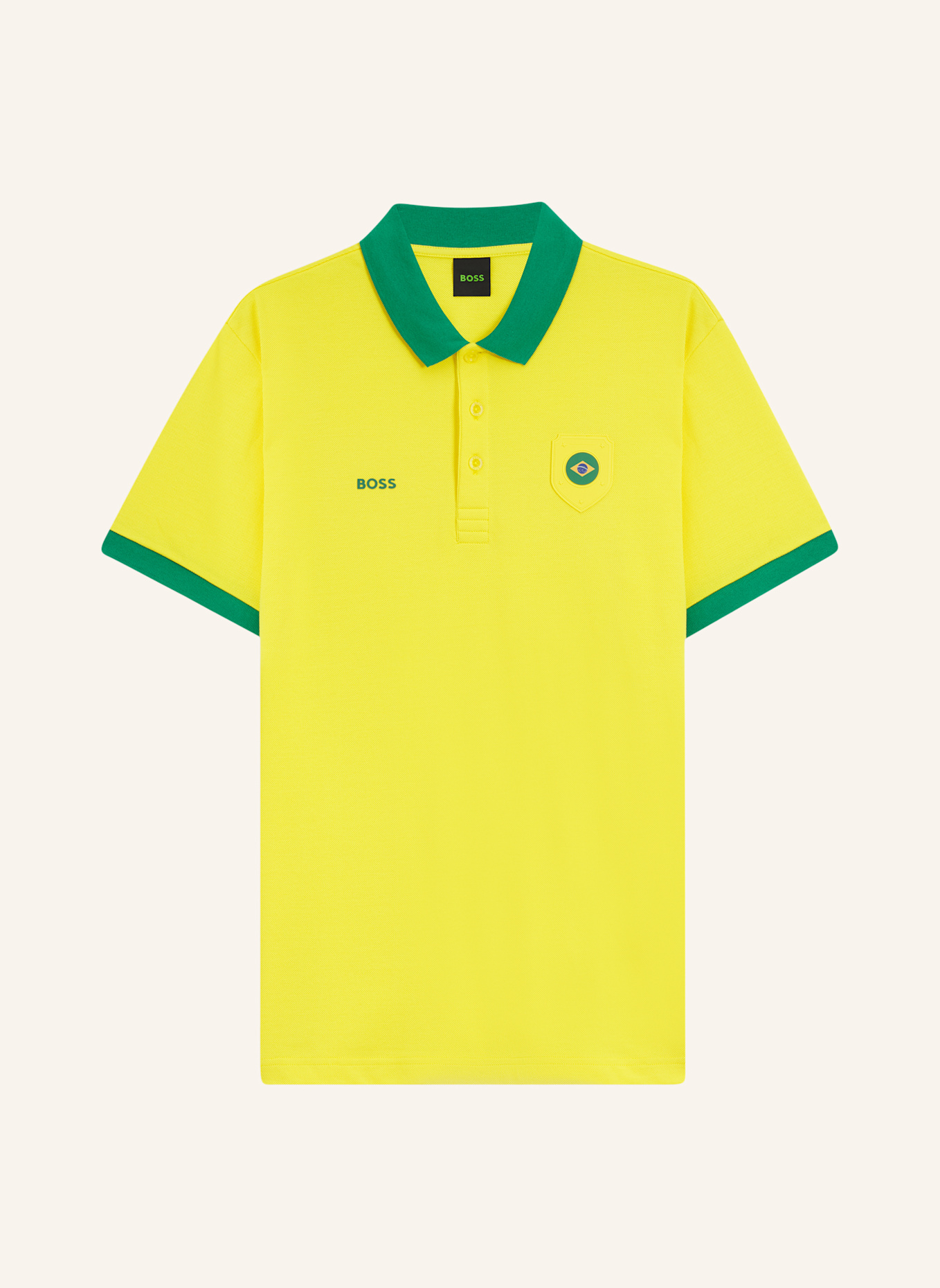 BOSS Poloshirt PL_BB BC LUX PADDY Regular Fit: HELLGELB