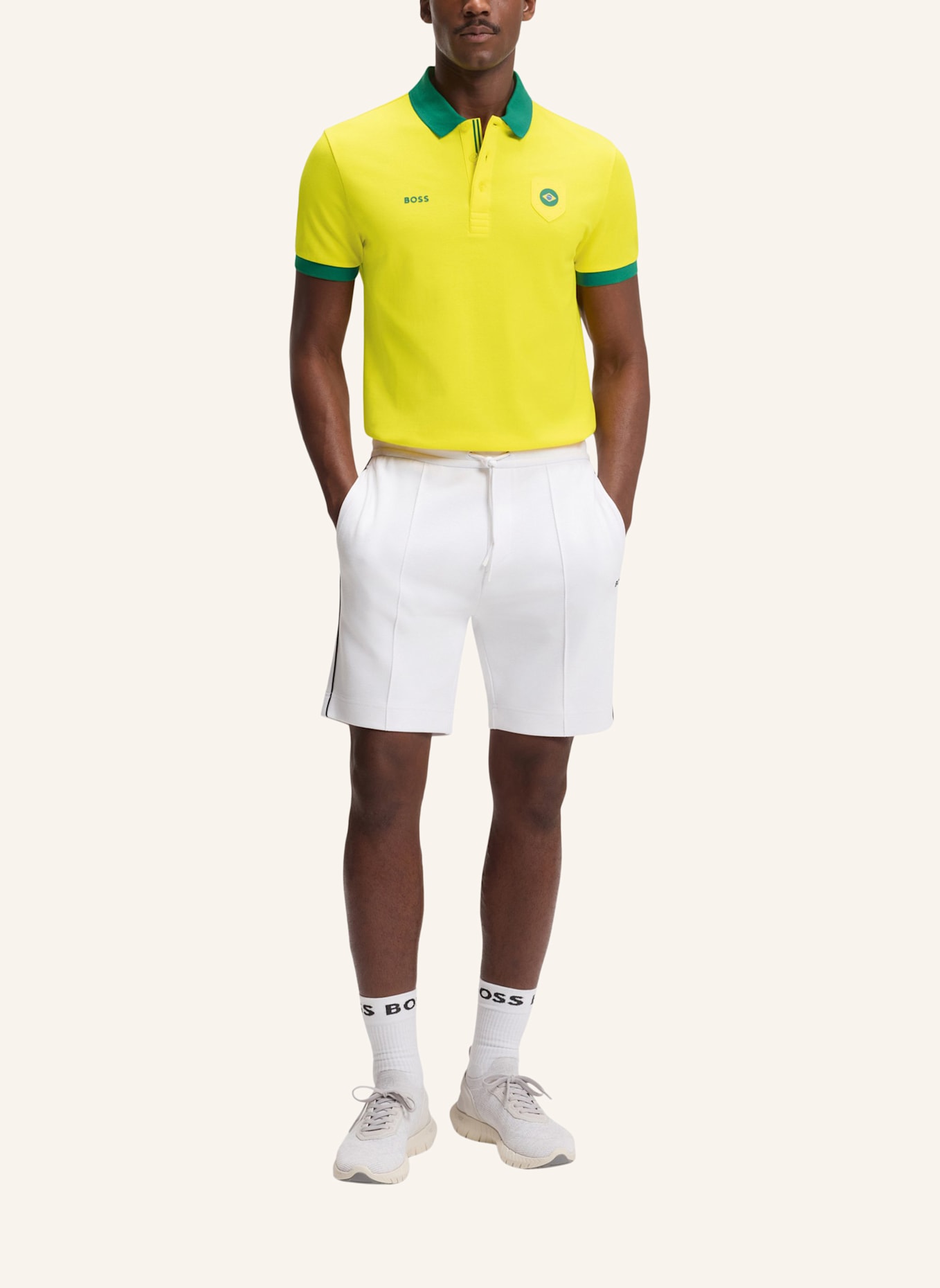 BOSS Poloshirt PL_BB BC LUX PADDY Regular Fit: HELLGELB