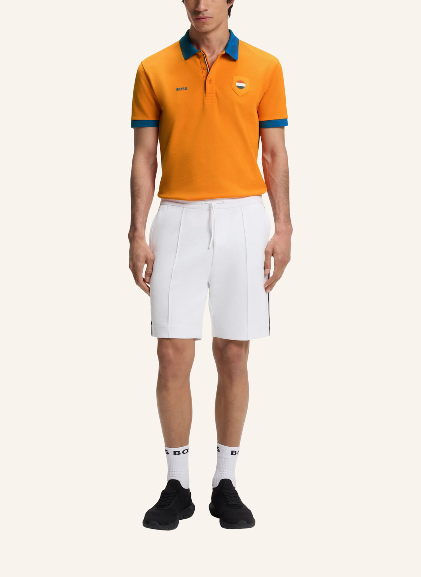 BOSS Poloshirt PL_BB BC LUX PADDY Regular Fit: ORANGE