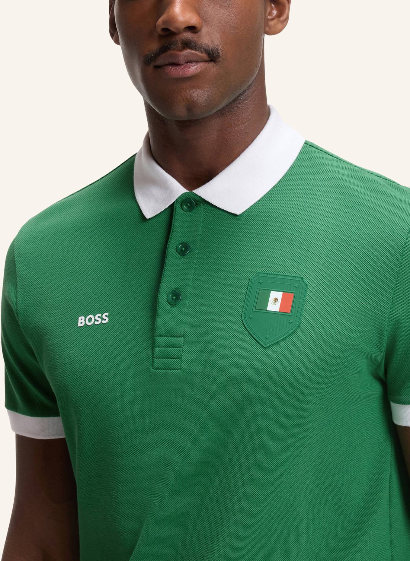 BOSS Poloshirt PL_BB BC LUX PADDY Regular Fit: GRÜN