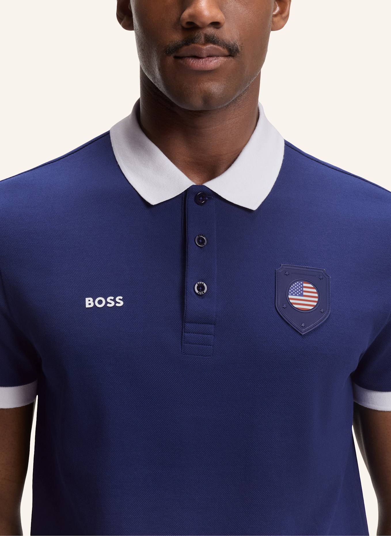 BOSS Poloshirt PL_BB BC LUX PADDY Regular Fit: BLAU