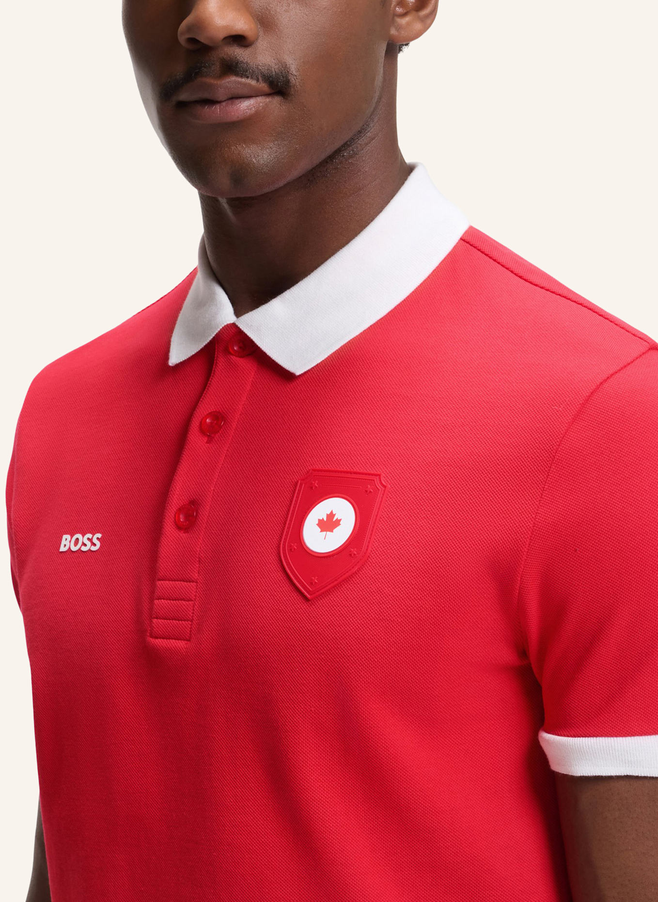 BOSS Poloshirt PL_BB BC LUX PADDY Regular Fit: DUNKELROT