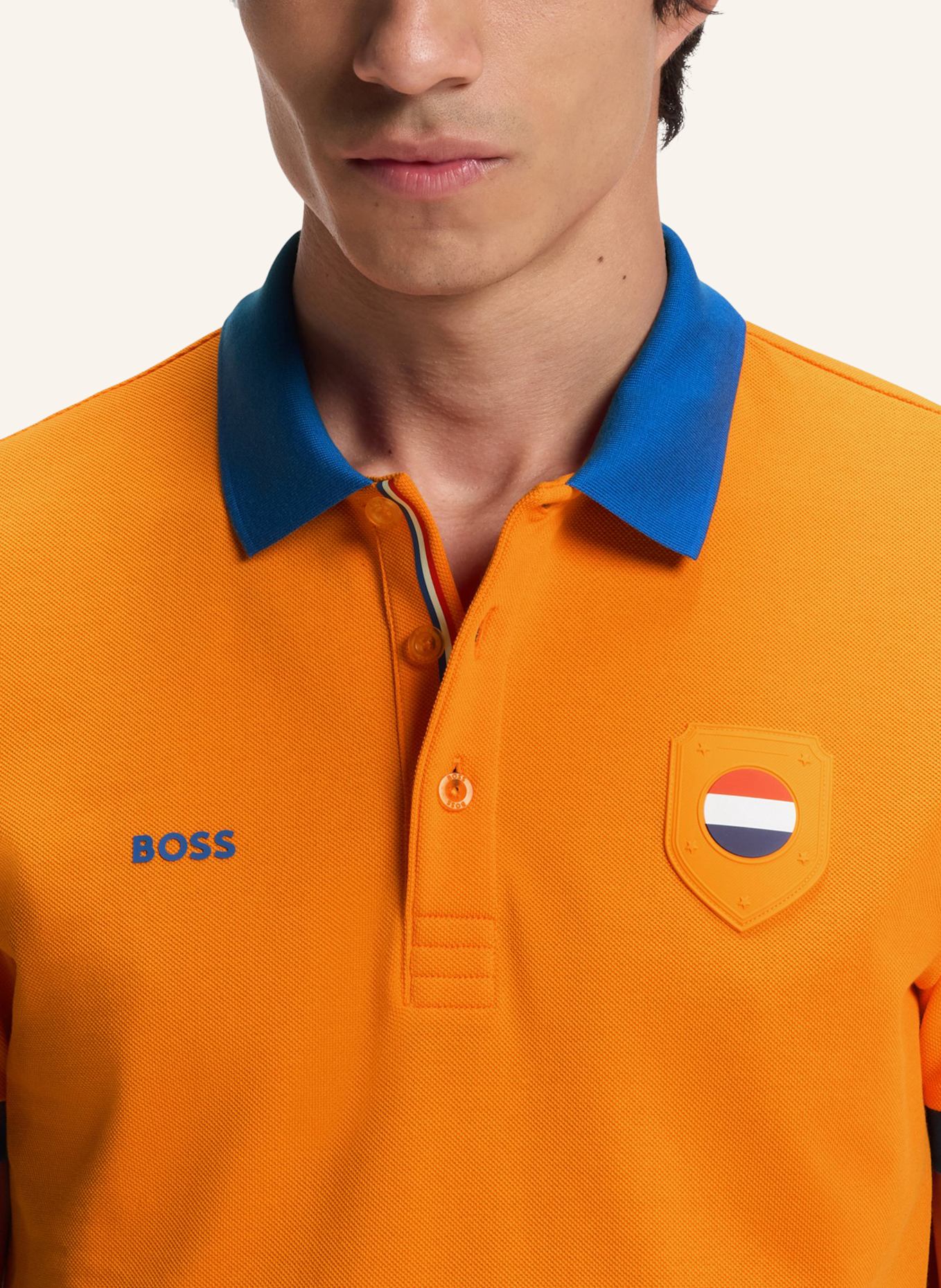 BOSS Poloshirt PL_BB BC LUX PADDY Regular Fit: ORANGE