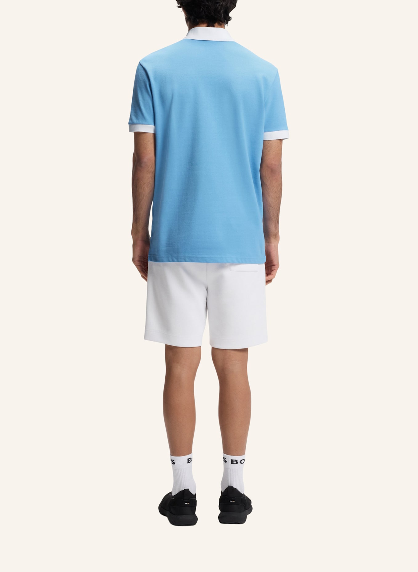 BOSS Poloshirt PL_BB BC LUX PADDY Regular Fit: HELLBLAU